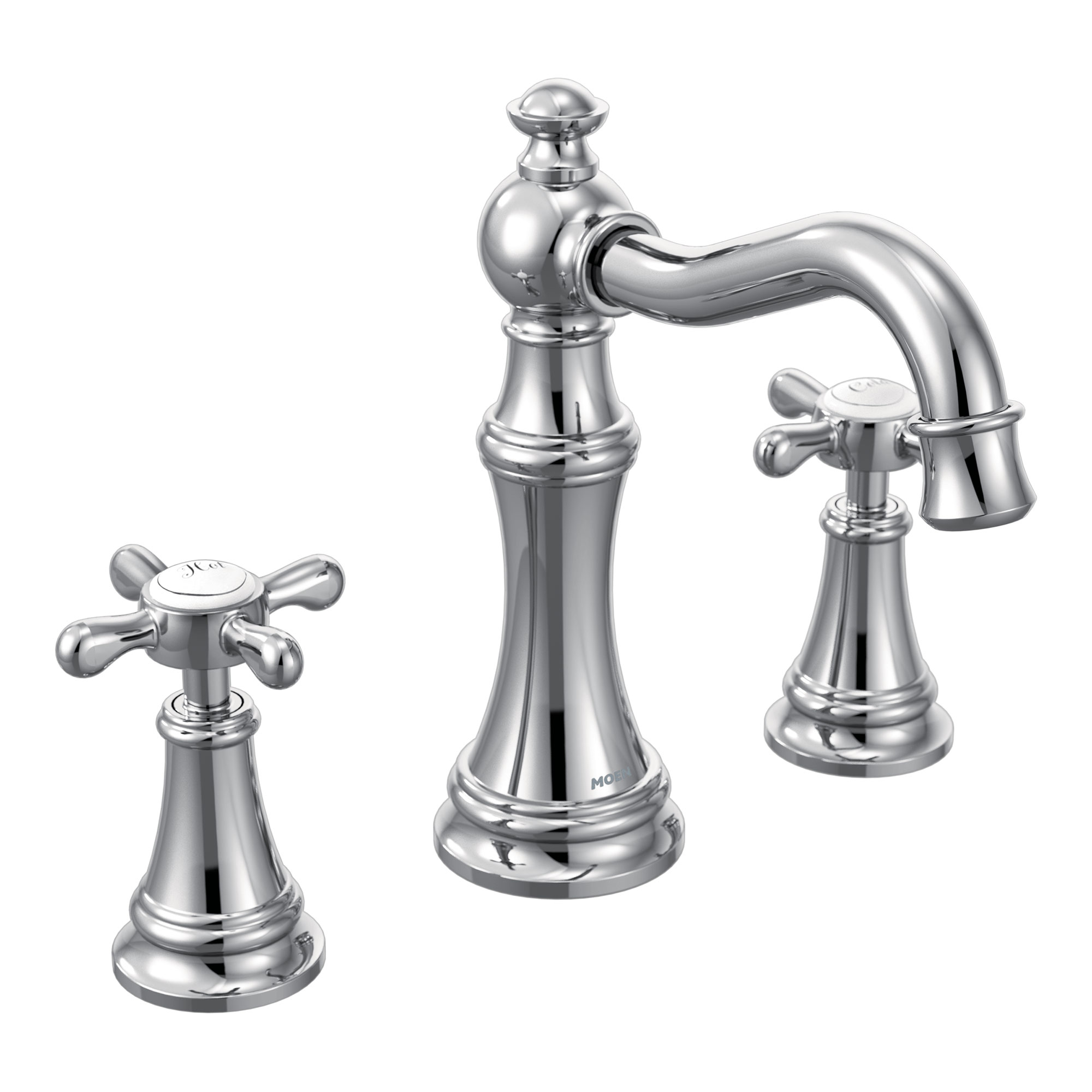Moen TVS42114 Weymouth Chrome two-handle high arc bathroom faucet