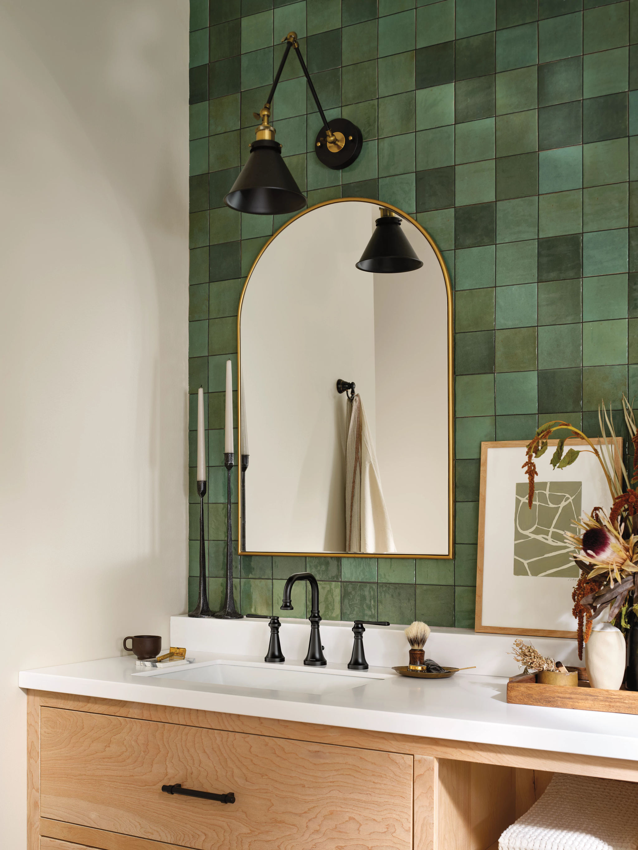 Moen TVS44102 Colinet Chrome two-handle high arc bathroom faucet