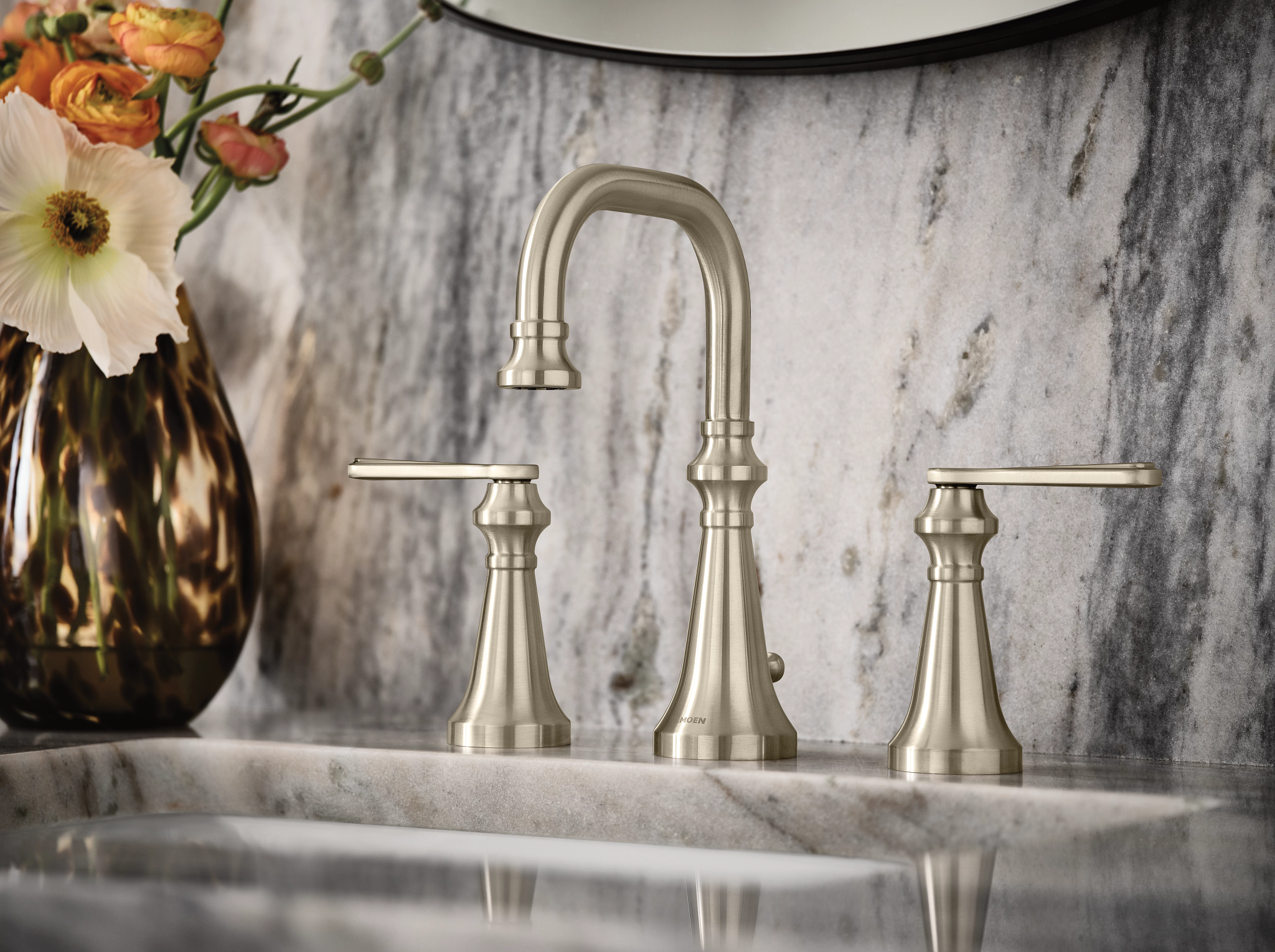 Moen TVS44102 Colinet Chrome two-handle high arc bathroom faucet