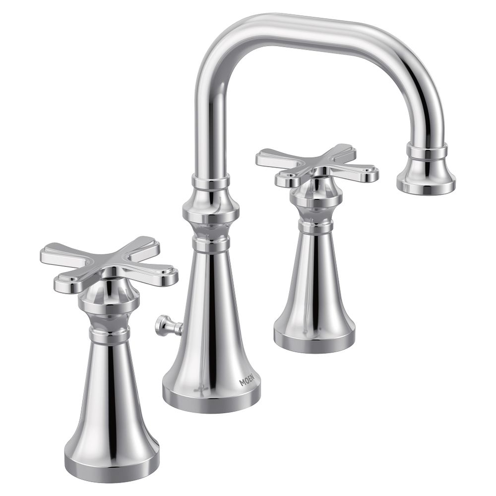 Colinet two-handle high arc bathroom faucet