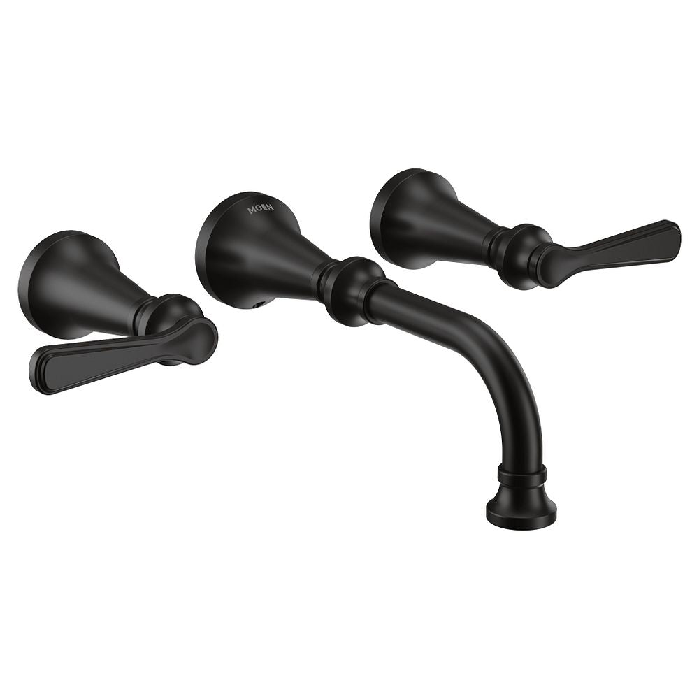 Colinet two-handle wall mount bathroom faucet