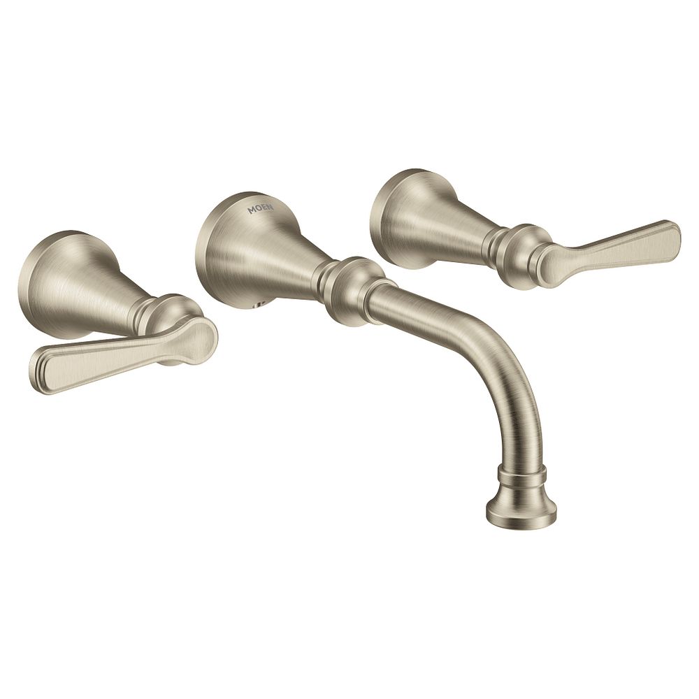 Colinet two-handle wall mount bathroom faucet