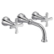 Colinet two-handle wall mount bathroom faucet