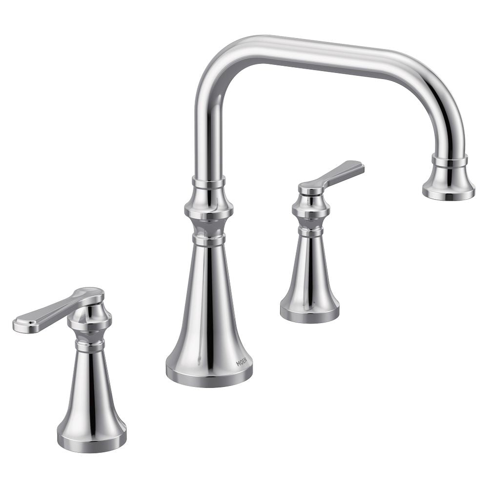 Colinet two-handle high arc roman tub faucet