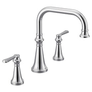 Colinet two-handle high arc roman tub faucet