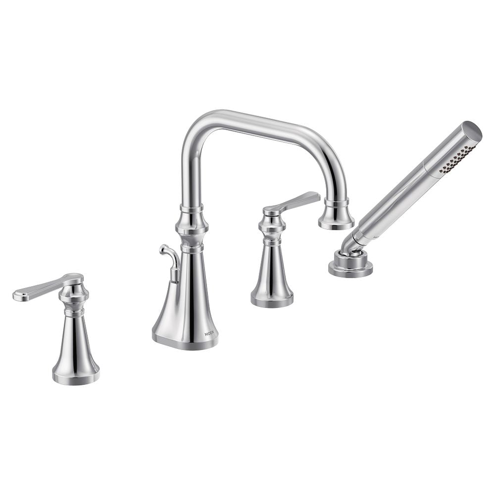 Colinet two-handle high arc roman tub faucet