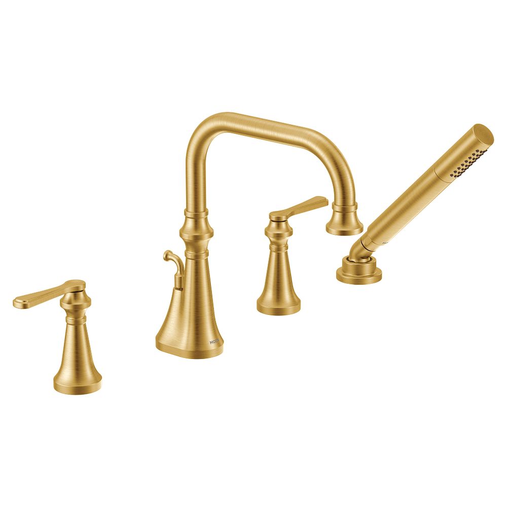 Colinet two-handle high arc roman tub faucet