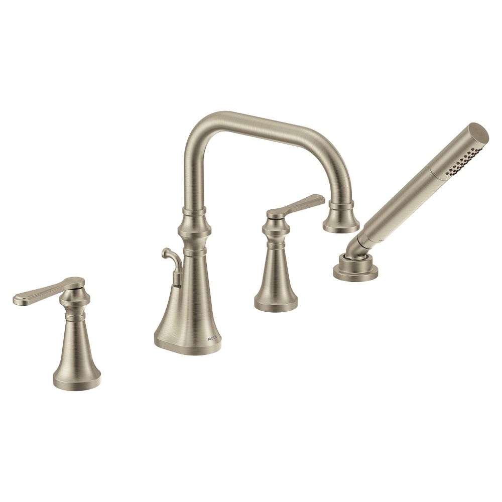 Colinet two-handle high arc roman tub faucet