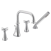 Colinet two-handle high arc roman tub faucet