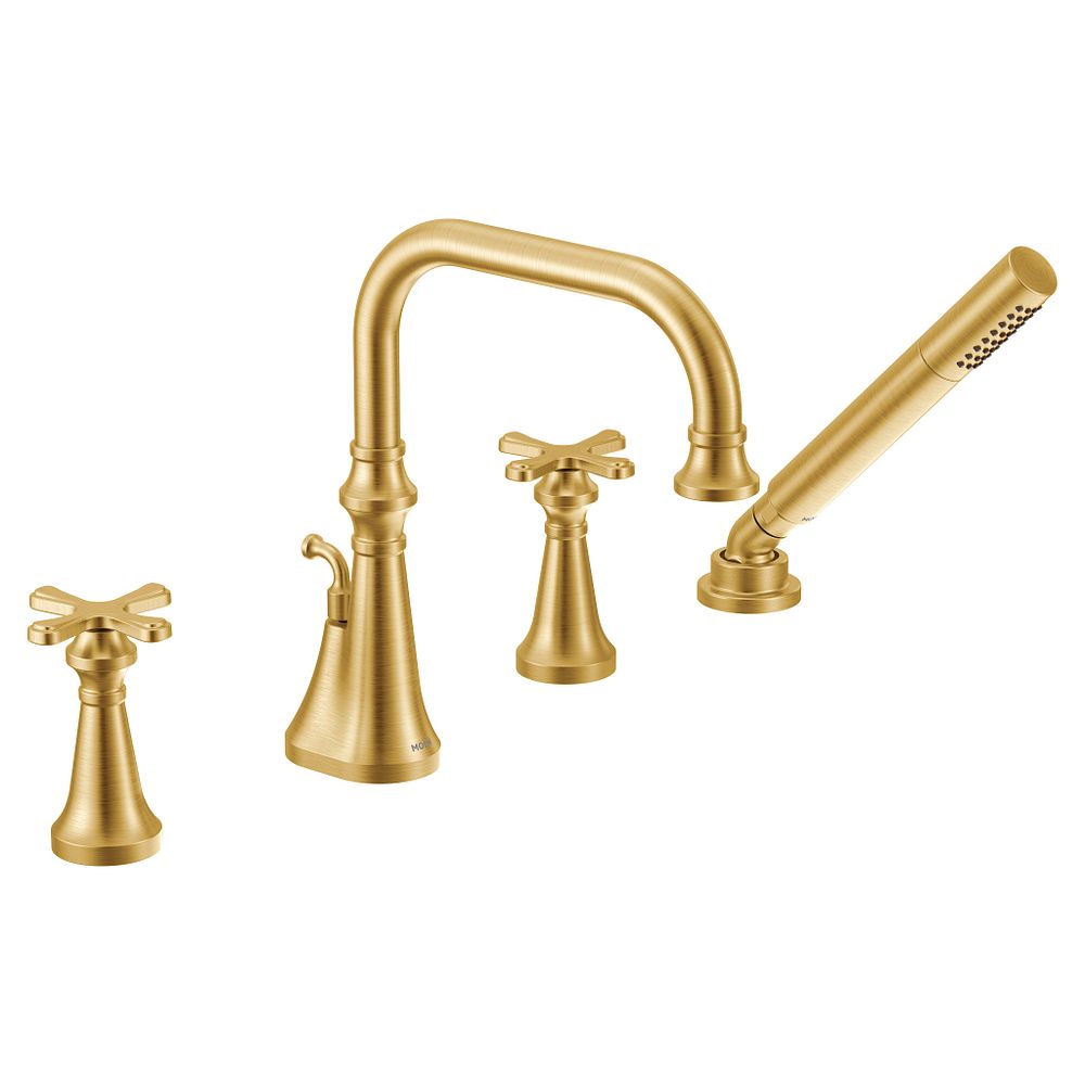 Colinet two-handle high arc roman tub faucet