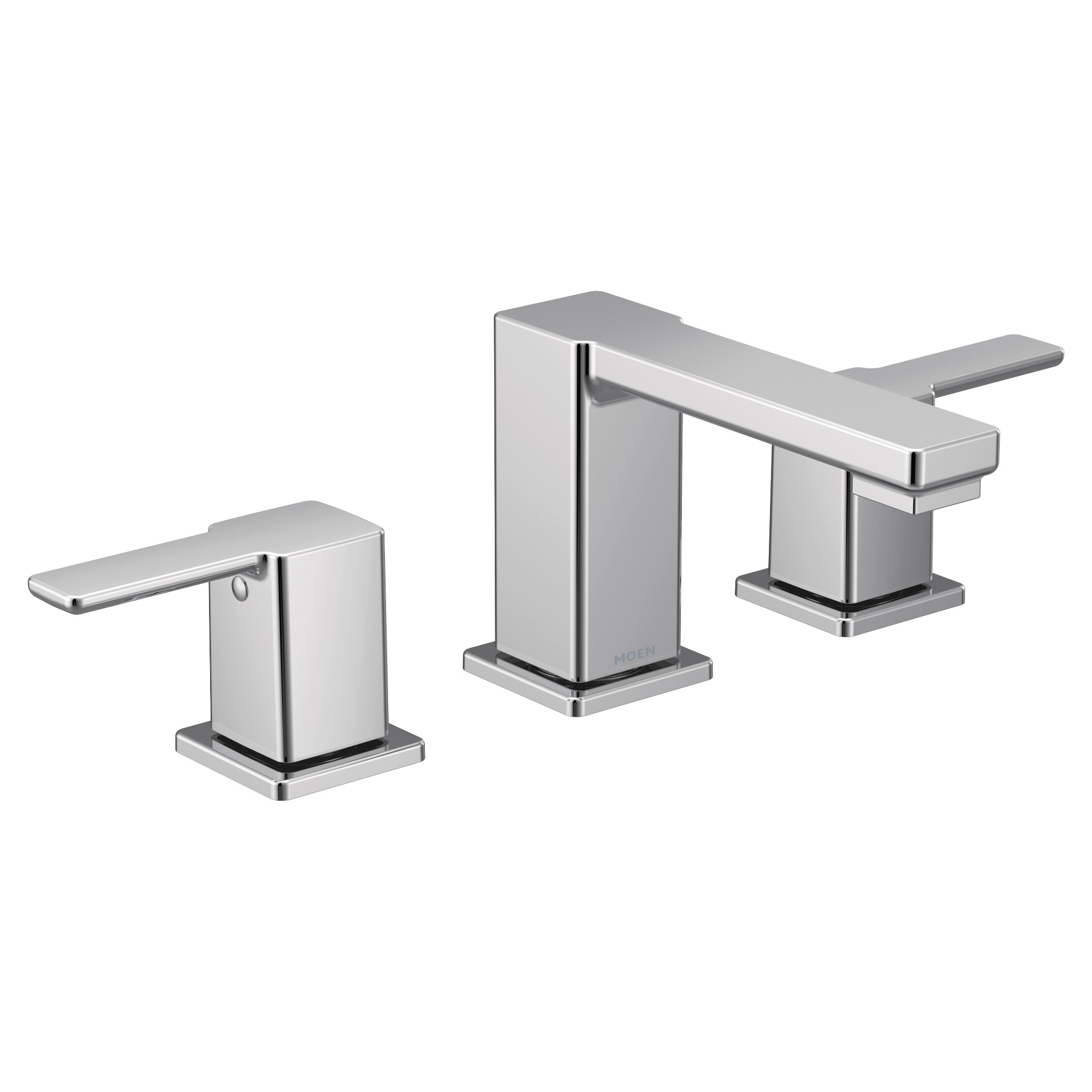 Moen TVS6721 90 Degree Chrome two-handle high arc bathroom faucet