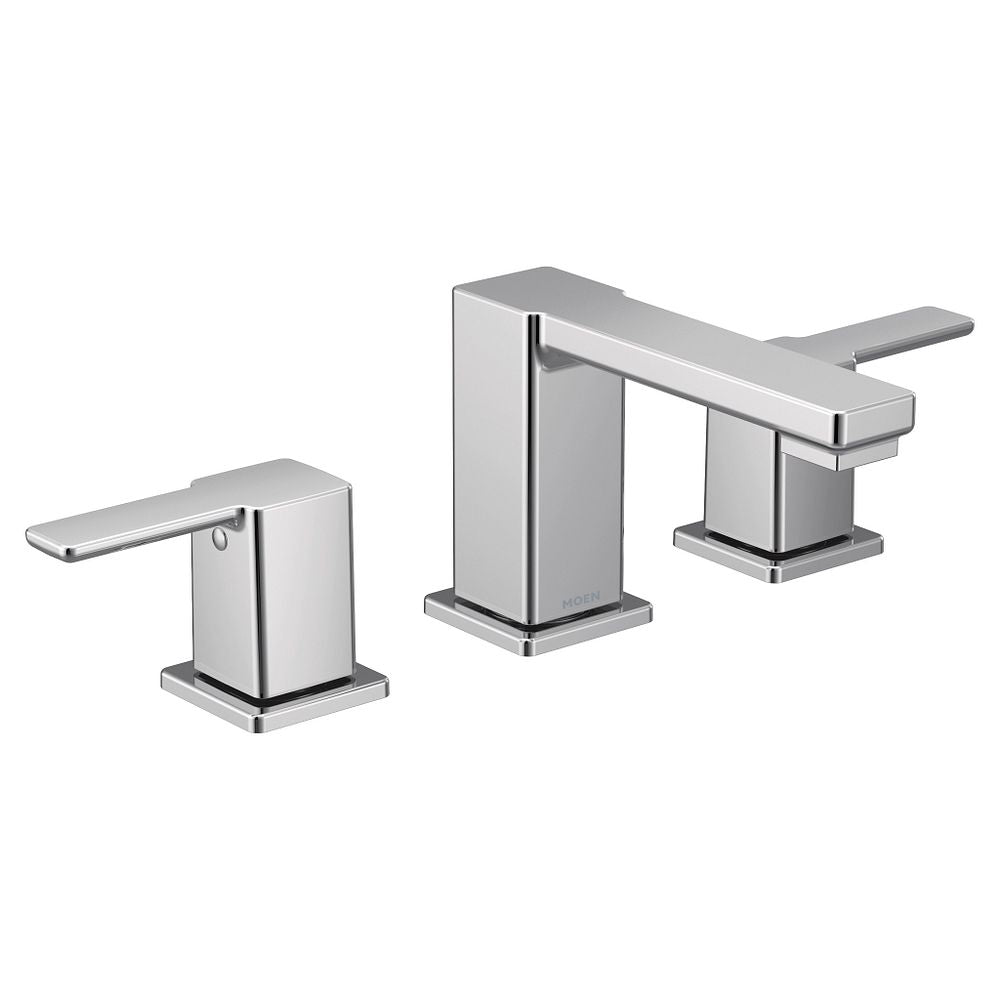 90 Degree Two-Handle Low Arc Bathroom Faucet
