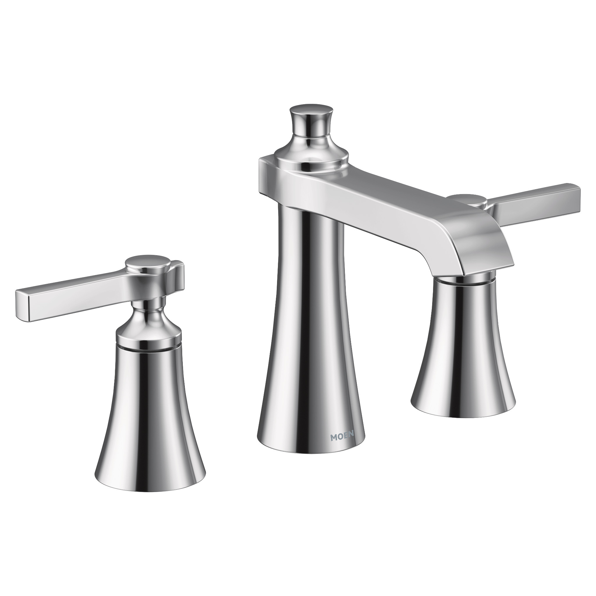Moen TVS6984 Flara Chrome two-handle high arc bathroom faucet