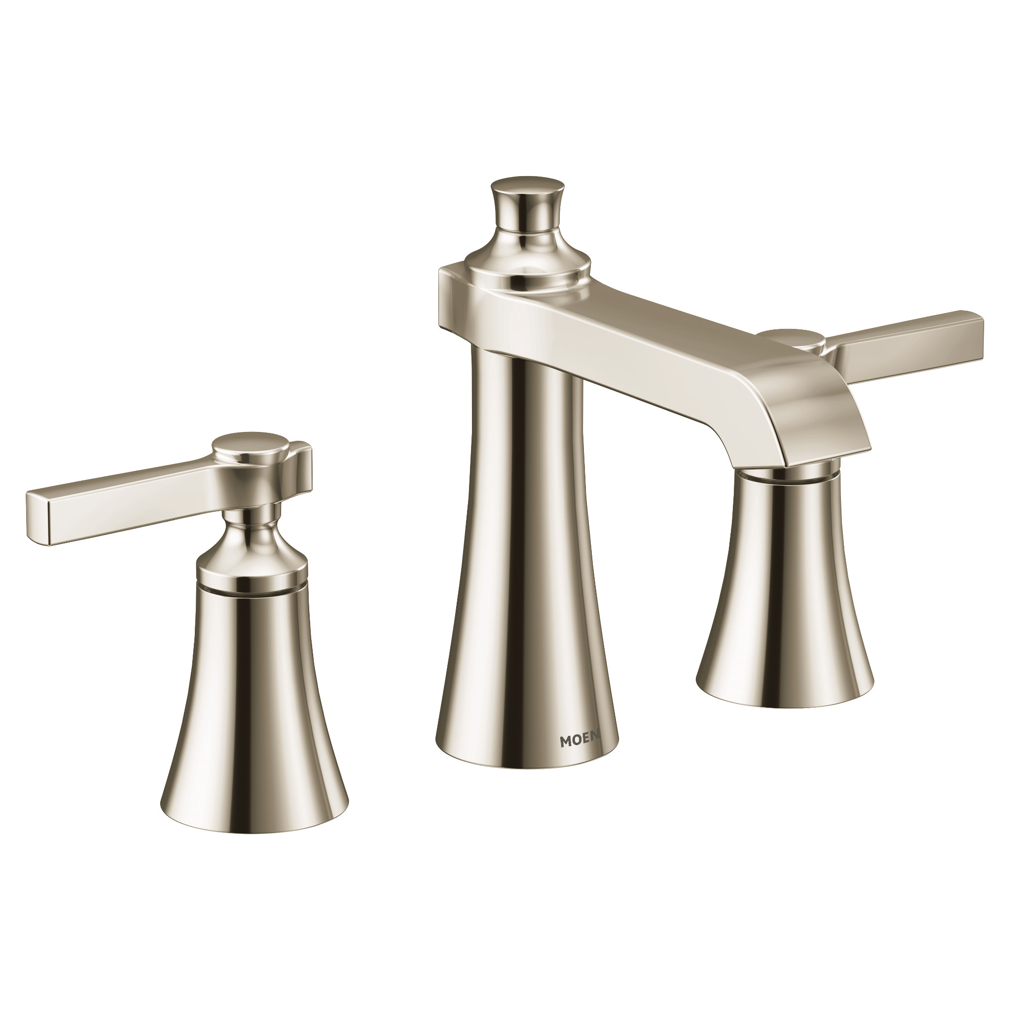 Moen TVS6984 Flara Chrome two-handle high arc bathroom faucet