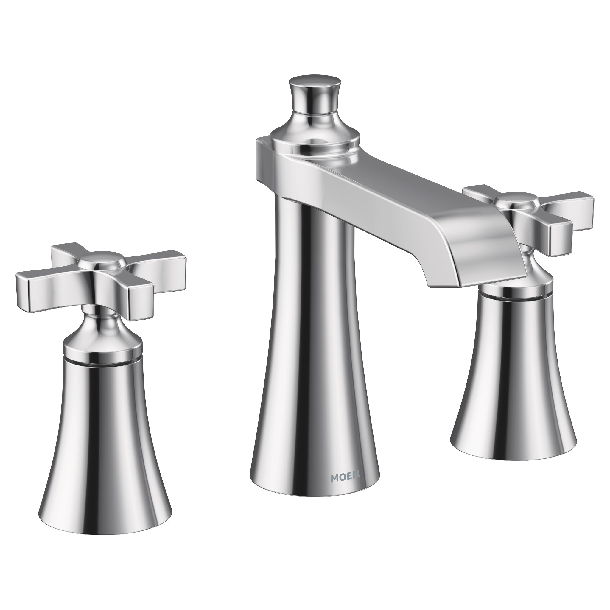 Moen TVS6985 Flara Chrome two-handle high arc bathroom faucet