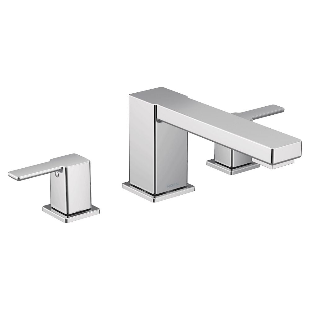 90 Degree two-handle high arc roman tub faucet