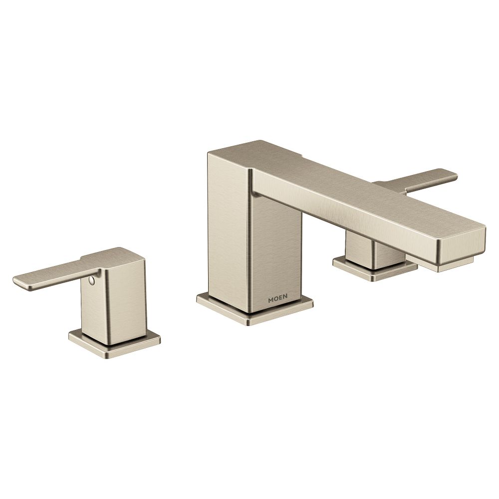 90 Degree two-handle high arc roman tub faucet