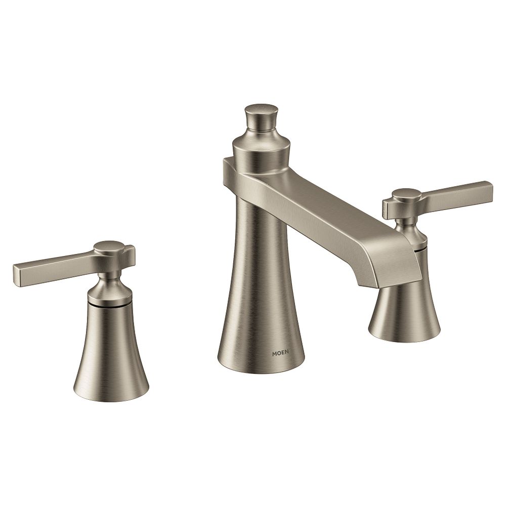 Flara two-handle high arc roman tub faucet
