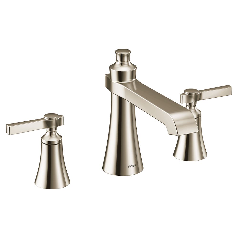 Flara two-handle high arc roman tub faucet
