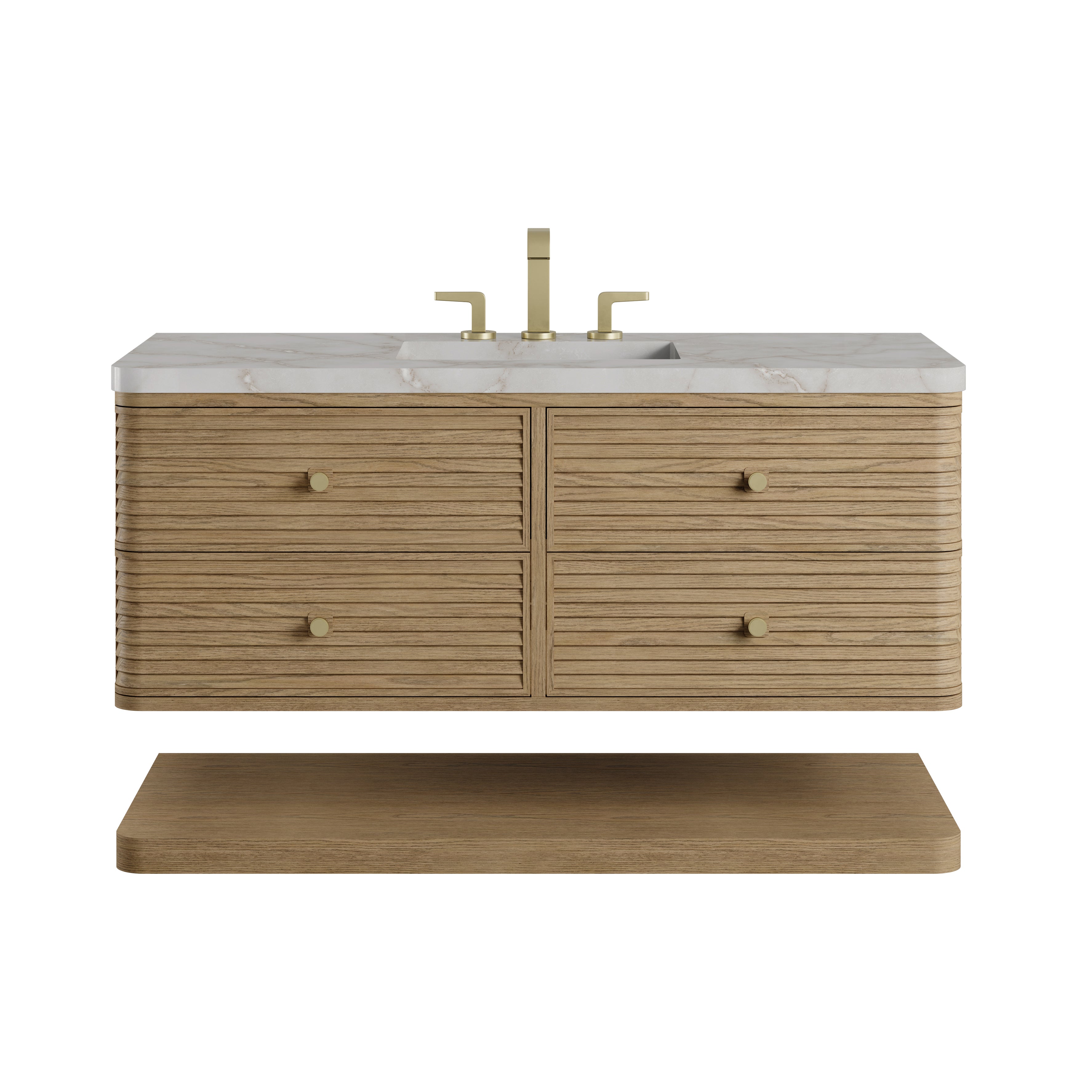 James Martin Allamari 48" Single Vanity in Dune Mist with 3cm Countertop