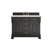 James Martin Brookfield 48" Single Vanity in Black Onyx with 3cm Countertop and FreePower Wireless Charger