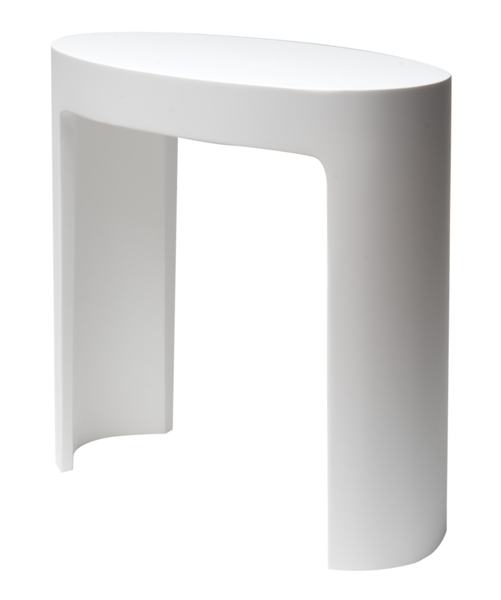 ALFI brand  ABST66 White Matte Solid Surface Resin Bathroom / Shower Stool