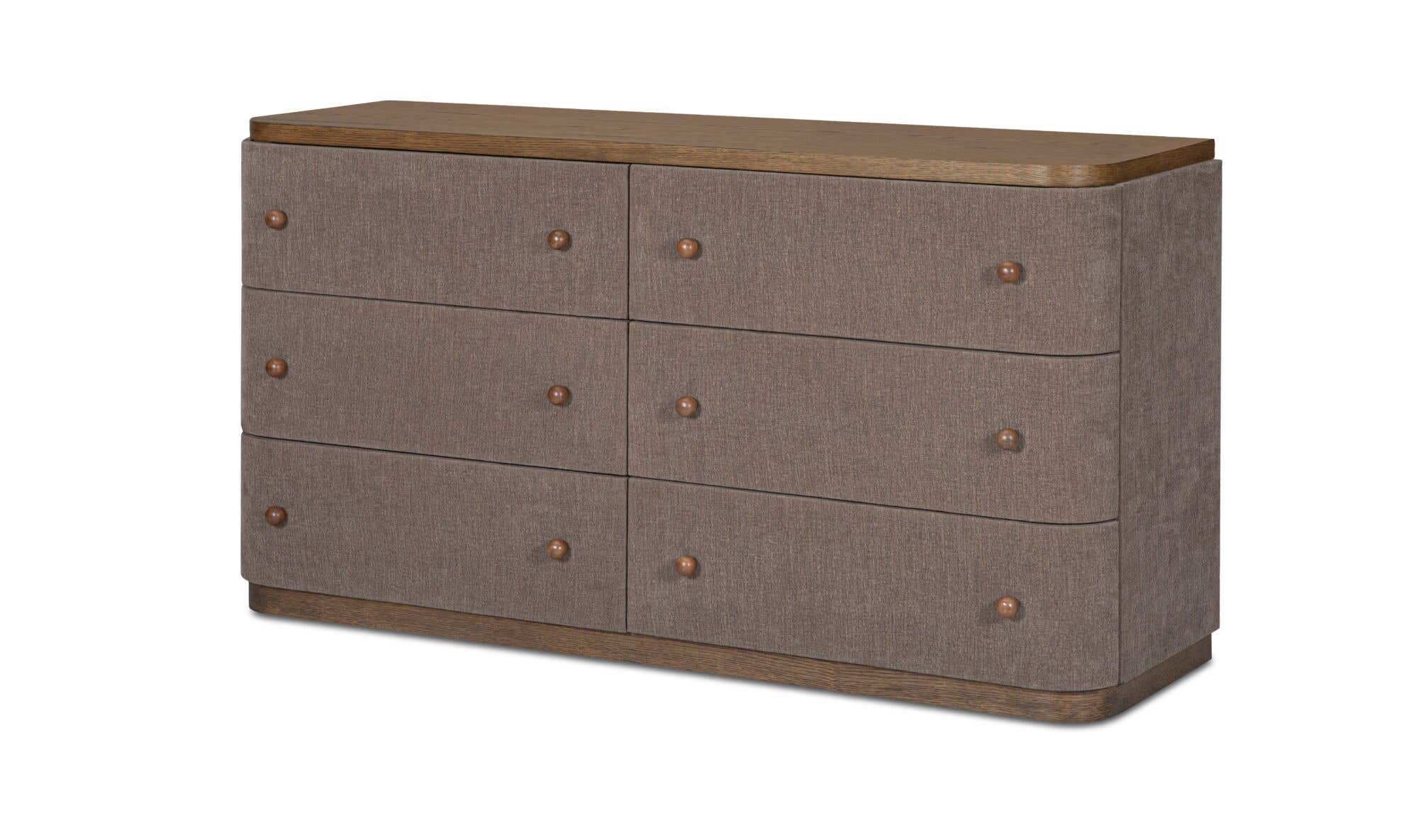 Moes Simone 6 Drawer Dresser Brown TU-1003