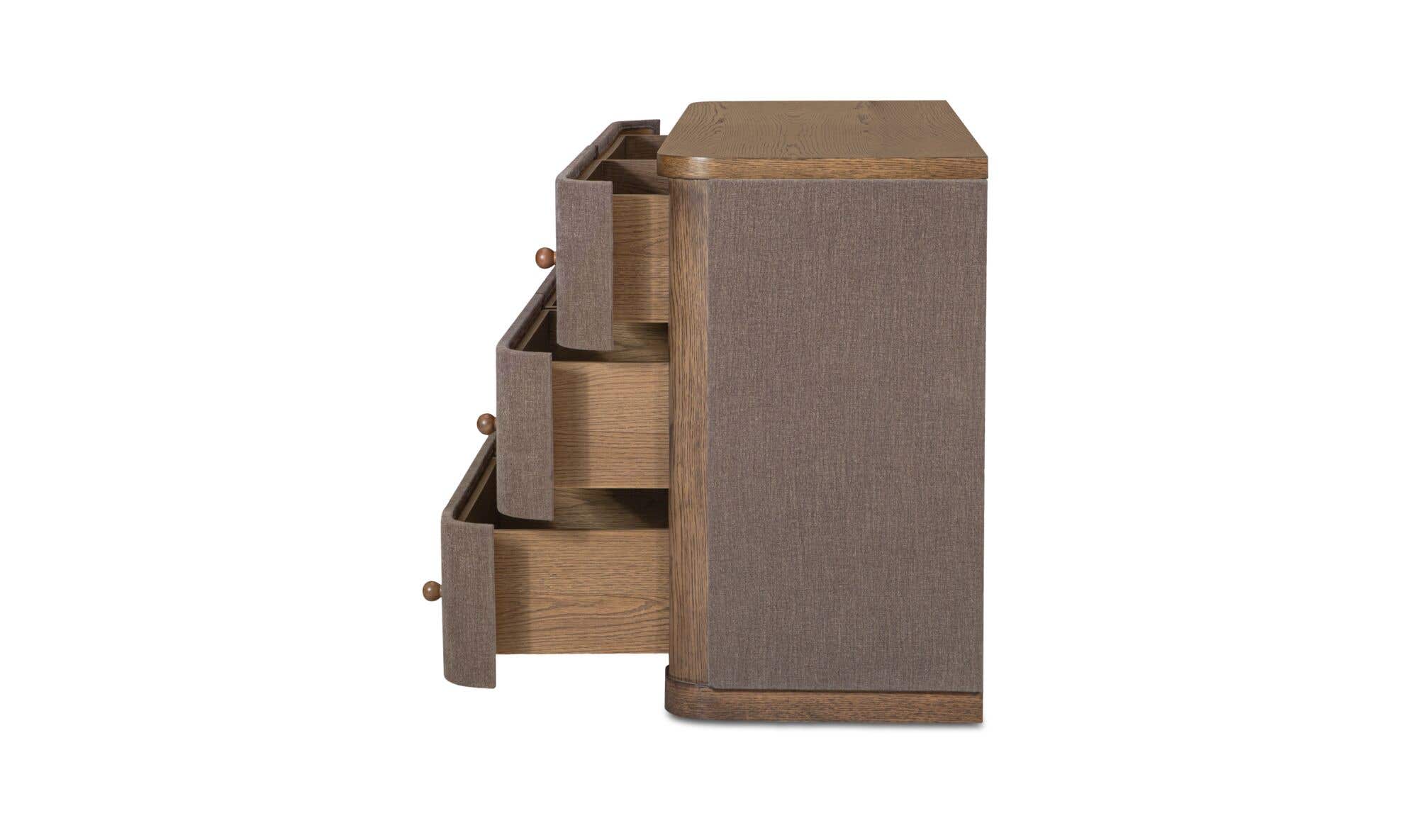 Moes Simone 6 Drawer Dresser Brown TU-1003