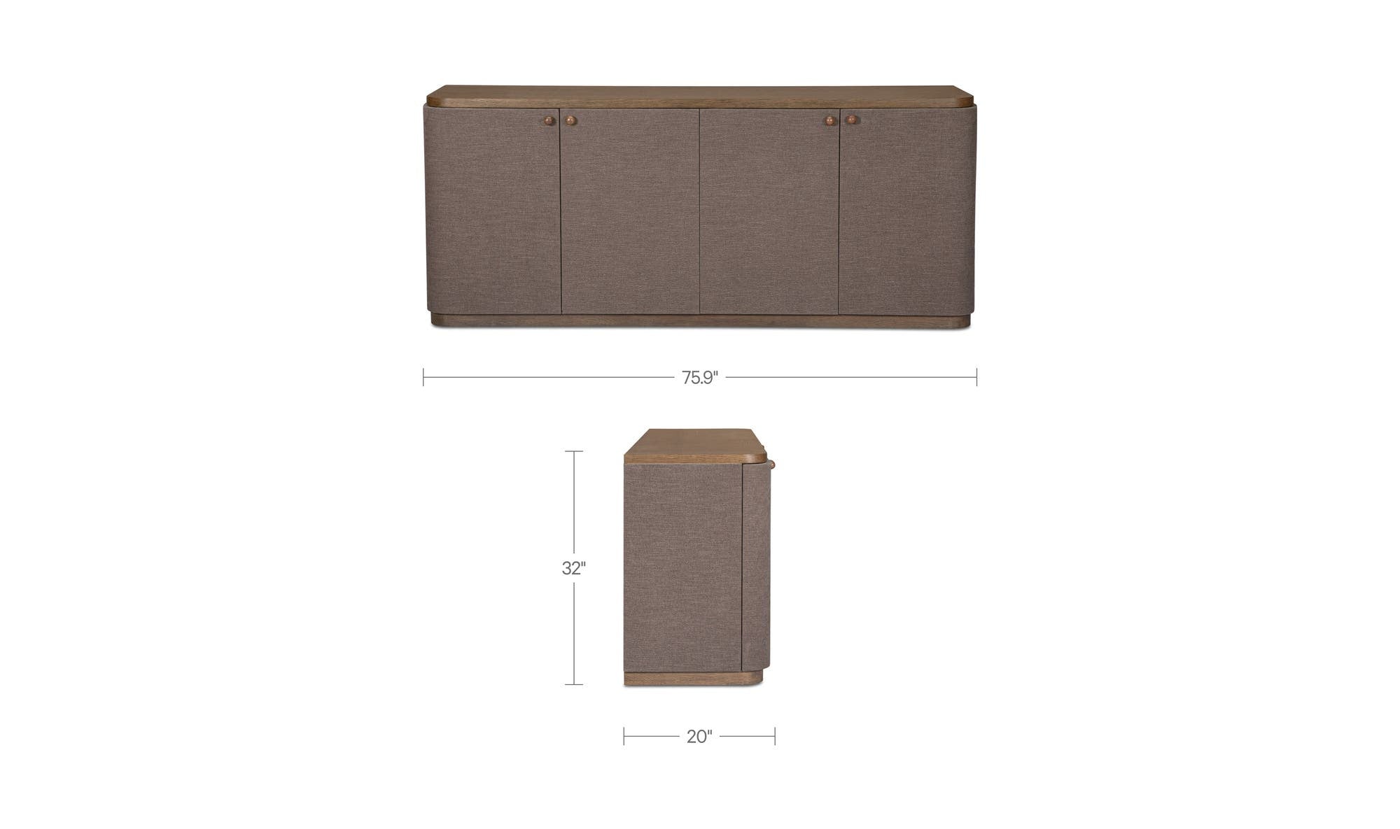 Moes Simone Sideboard Brown TU-1004