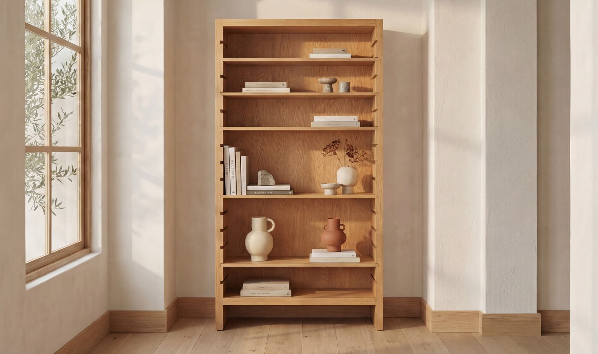 Moes Henrik Bookcase Natural TU-1005