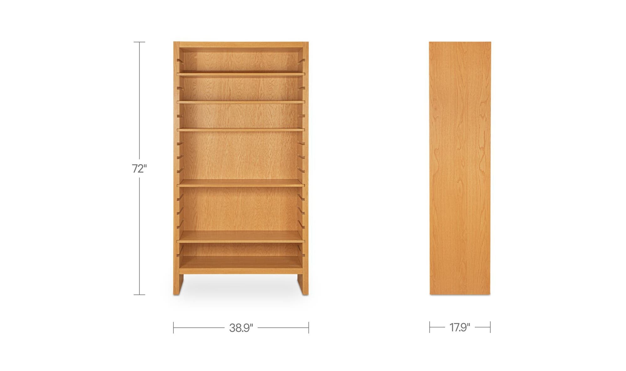 Moes Henrik Bookcase Natural TU-1005