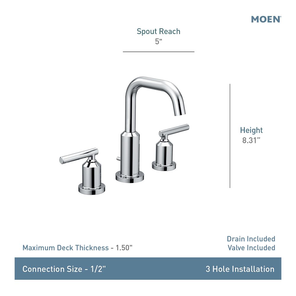 Gibson Two-Handle Widespread Bathroom Sink Faucet