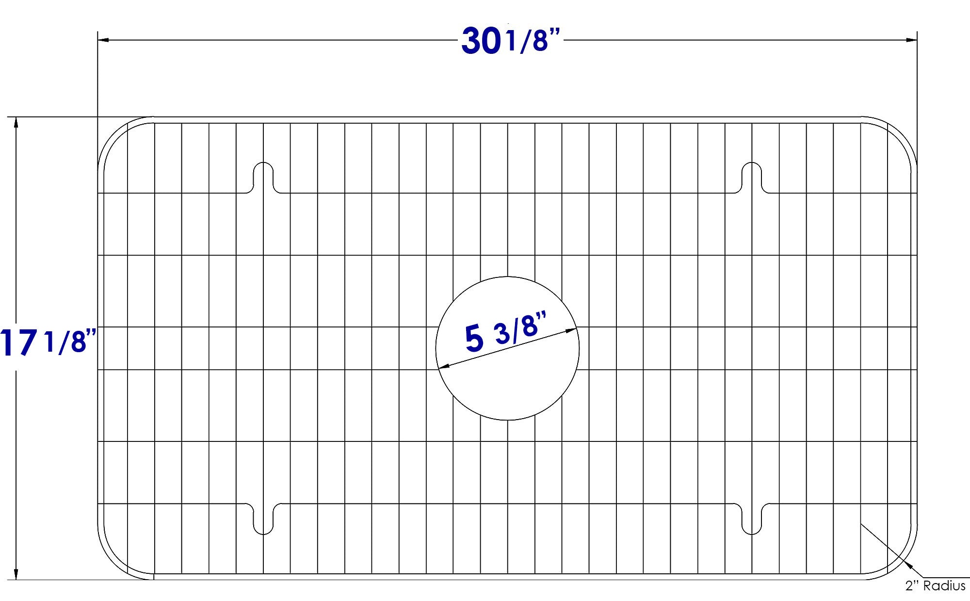 ALFI brand  GR533 Stainless Steel Protective Grid for AB532 & AB533 Kitchen Sinks