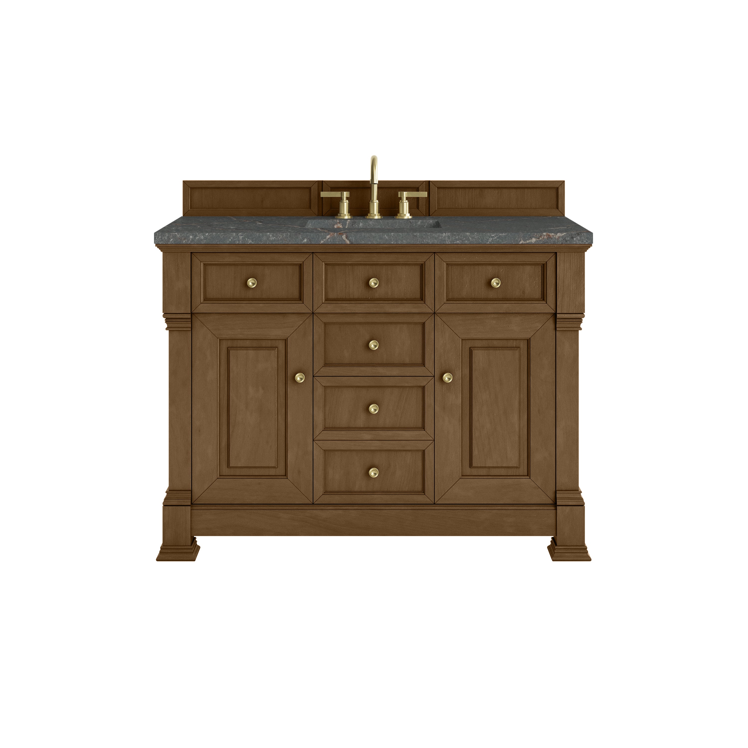 James Martin Brookfield 48" Single Vanity in Honey Oak with 3cm Countertop and FreePower Wireless Charger