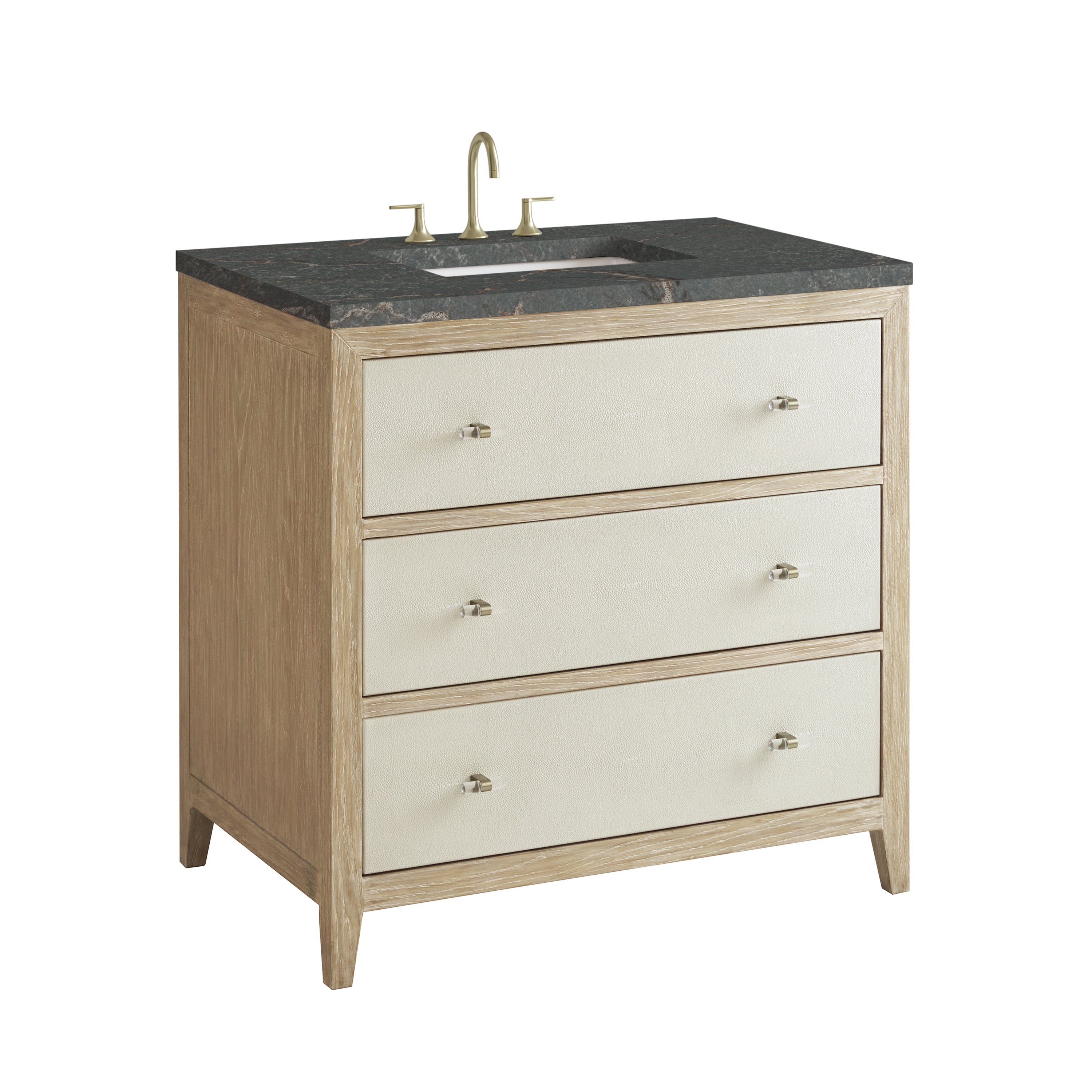 James Martin Celeste 36" Single Vanity in Sunwashed Oak with 3cm Countertop