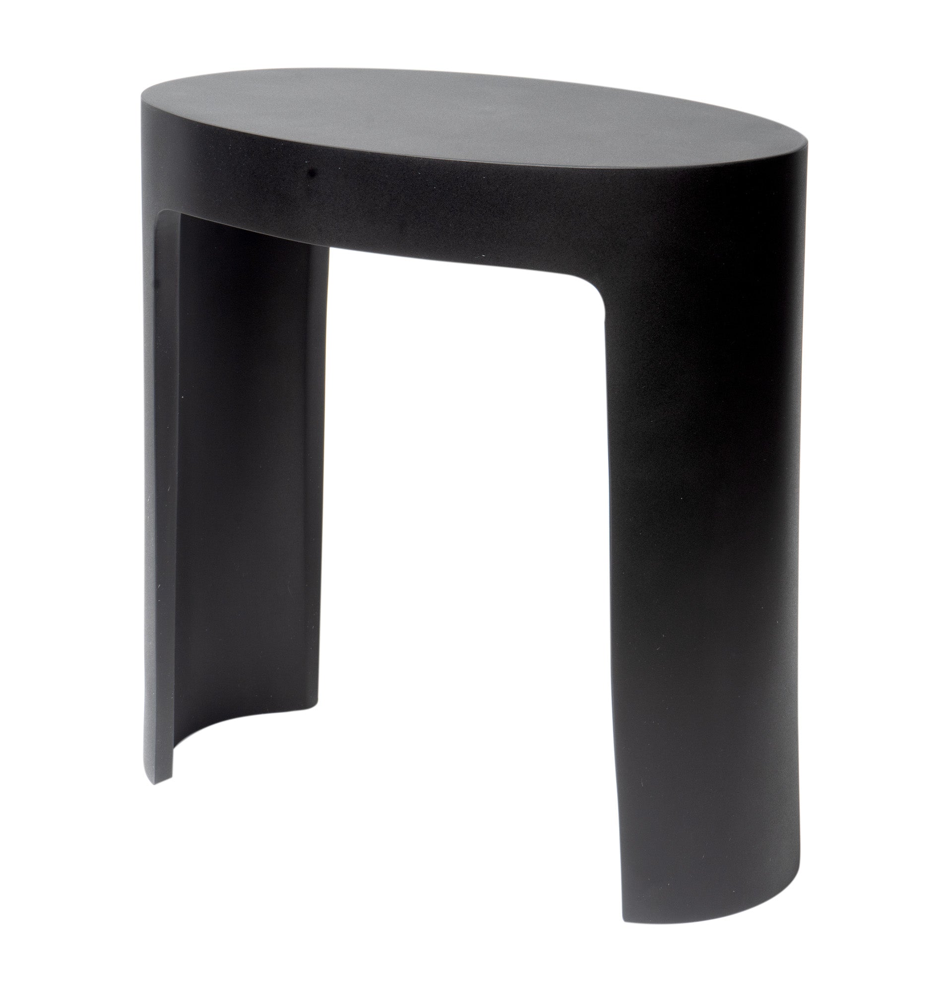 ALFI brand  ABST66BM Black Matte Solid Surface Resin Bathroom / Shower Stool