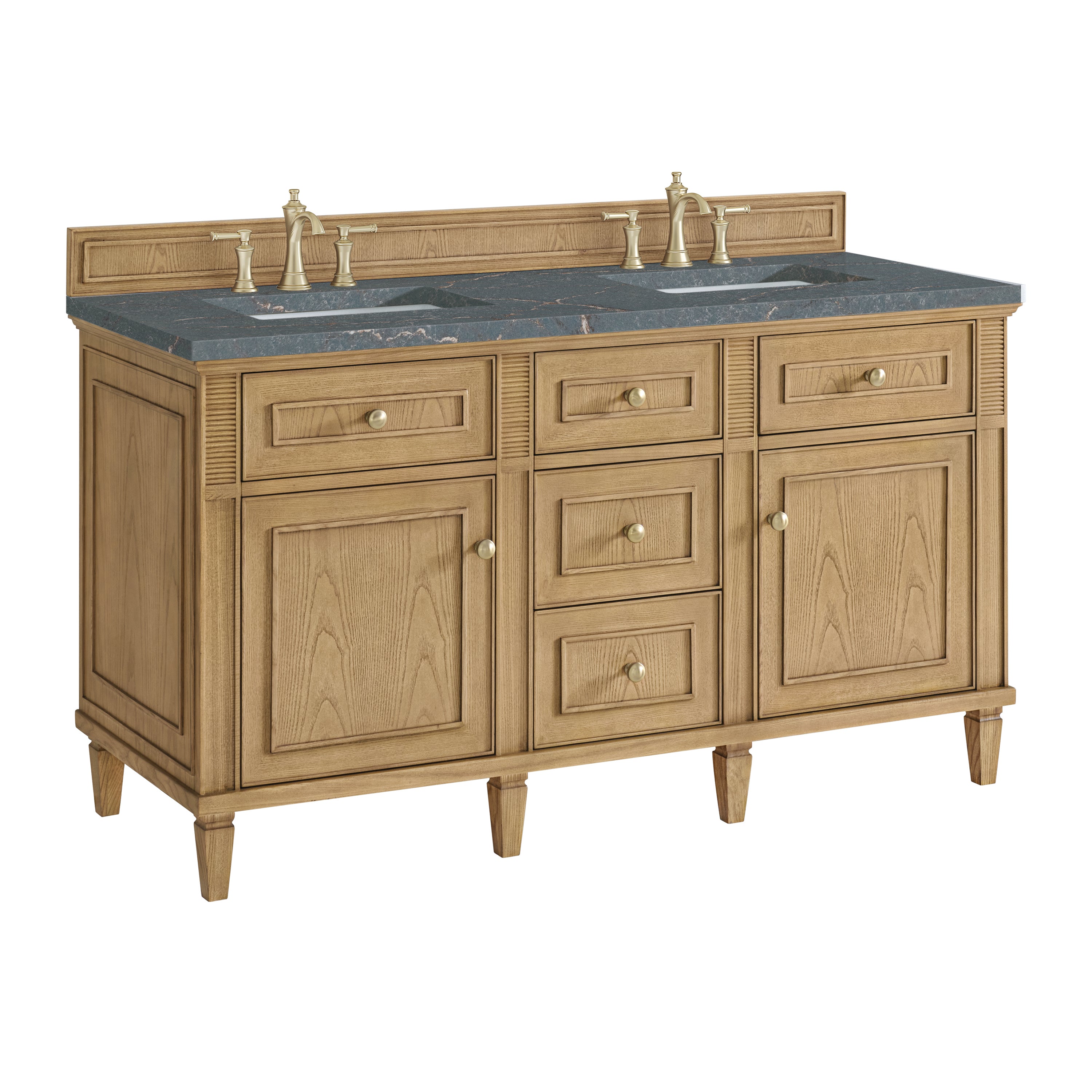 James Martin Lorelai 60" Double Vanity in Light Natural Oak with 3cm Countertop