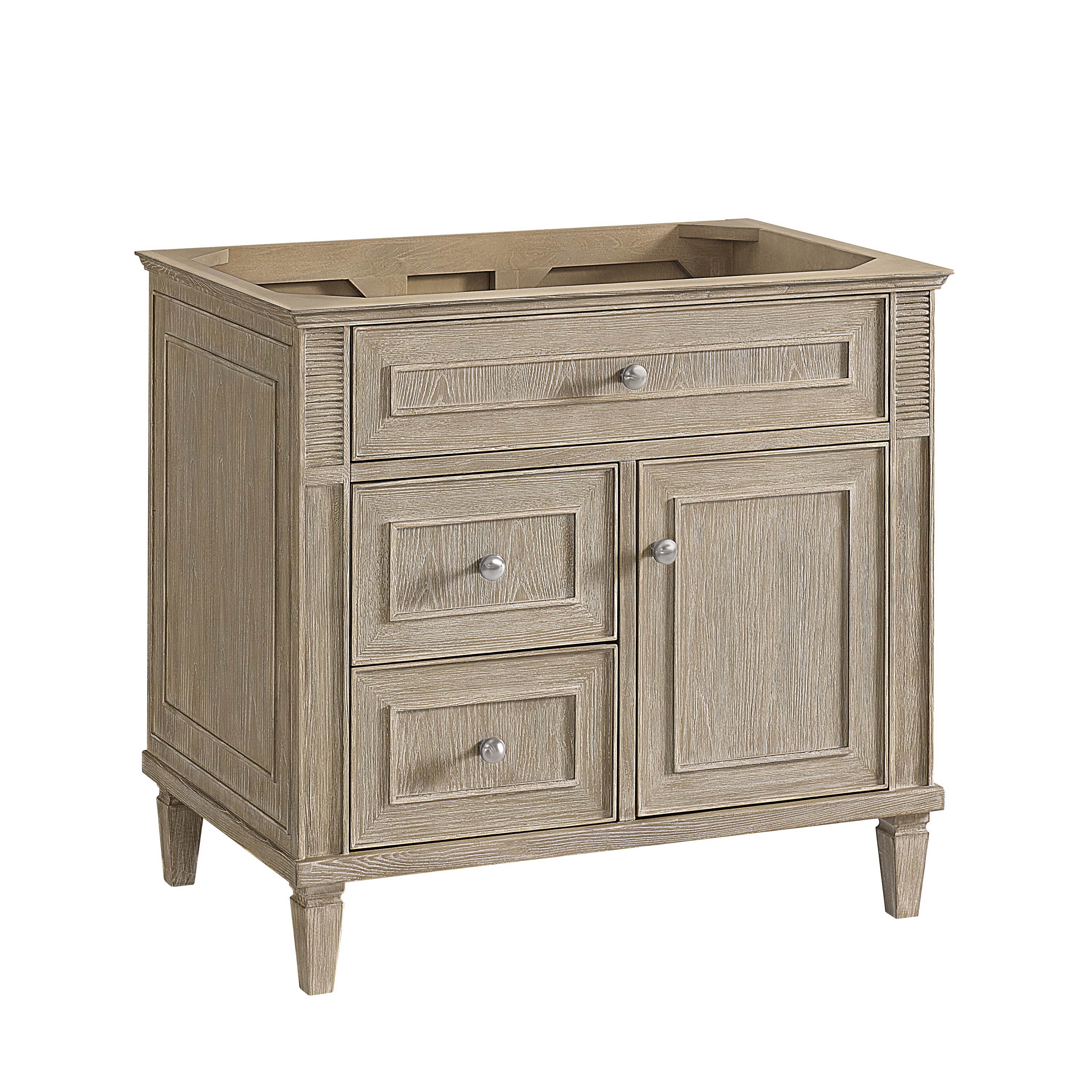 James Martin Lorelai 36" Single Vanity in Whitewashed Oak with 3cm Countertop
