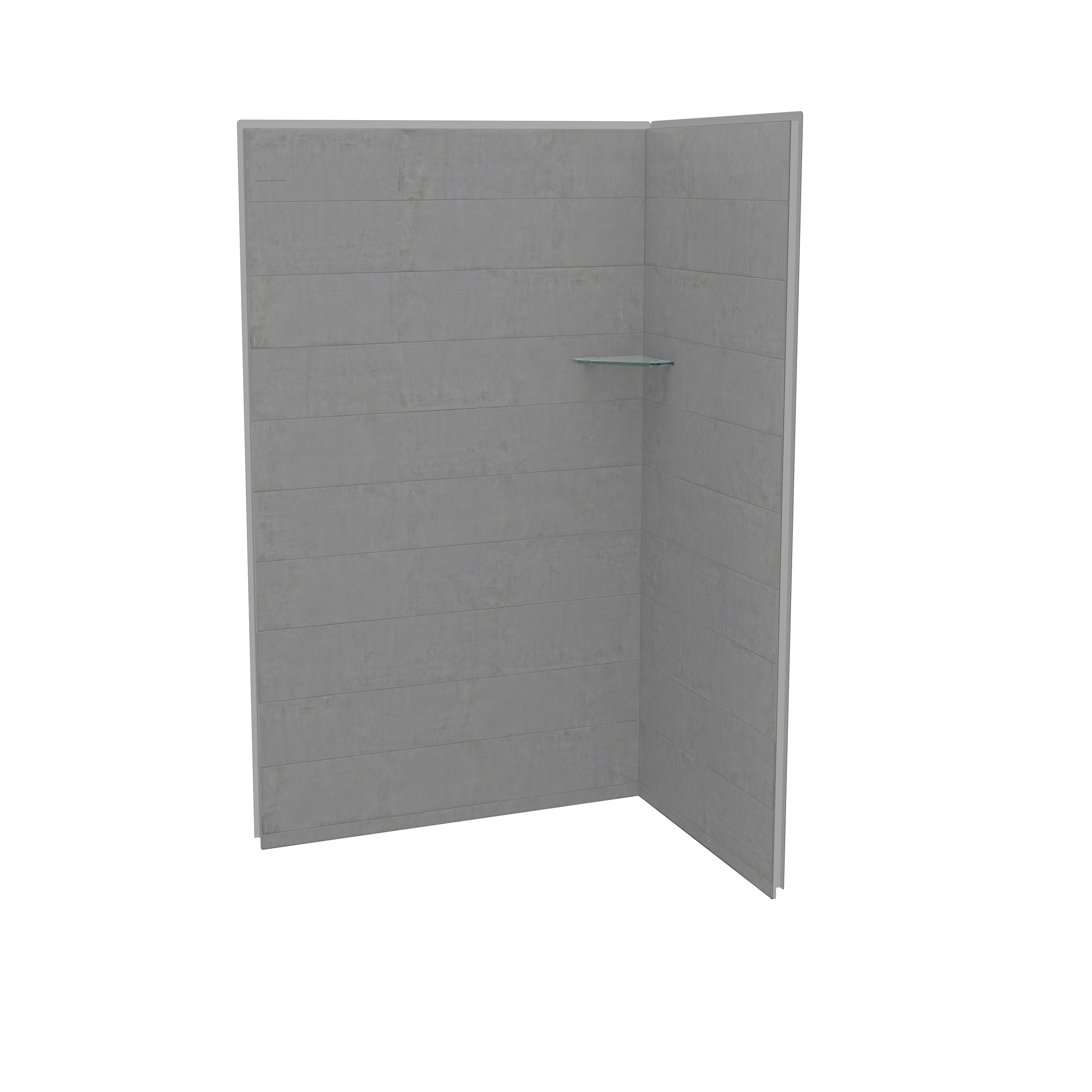 Maax Utile 4832 Composite Direct-to-Stud Two-Piece Corner Shower Wall Kit