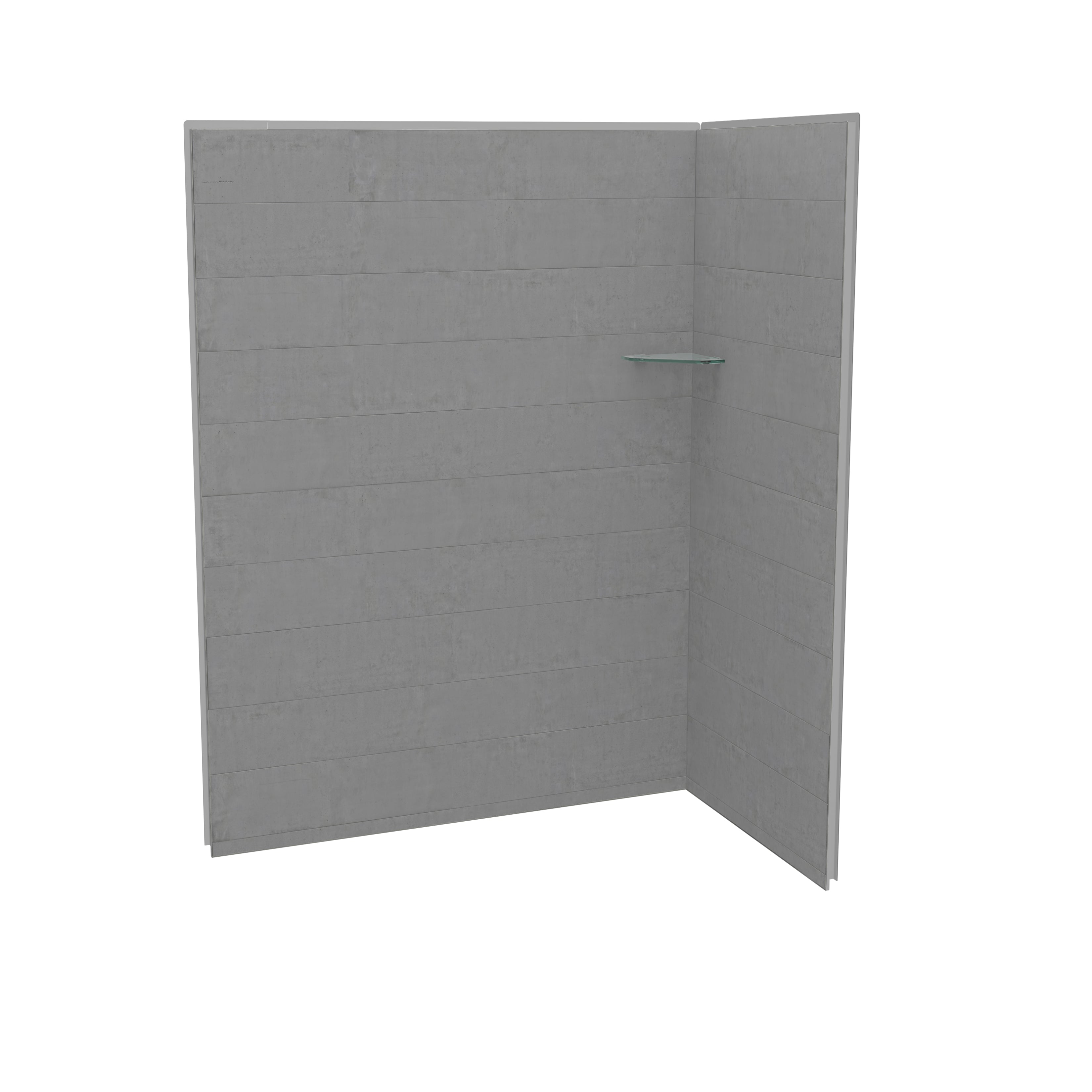 Maax Utile 6032 Composite Direct-to-Stud Two-Piece Corner Shower Wall Kit