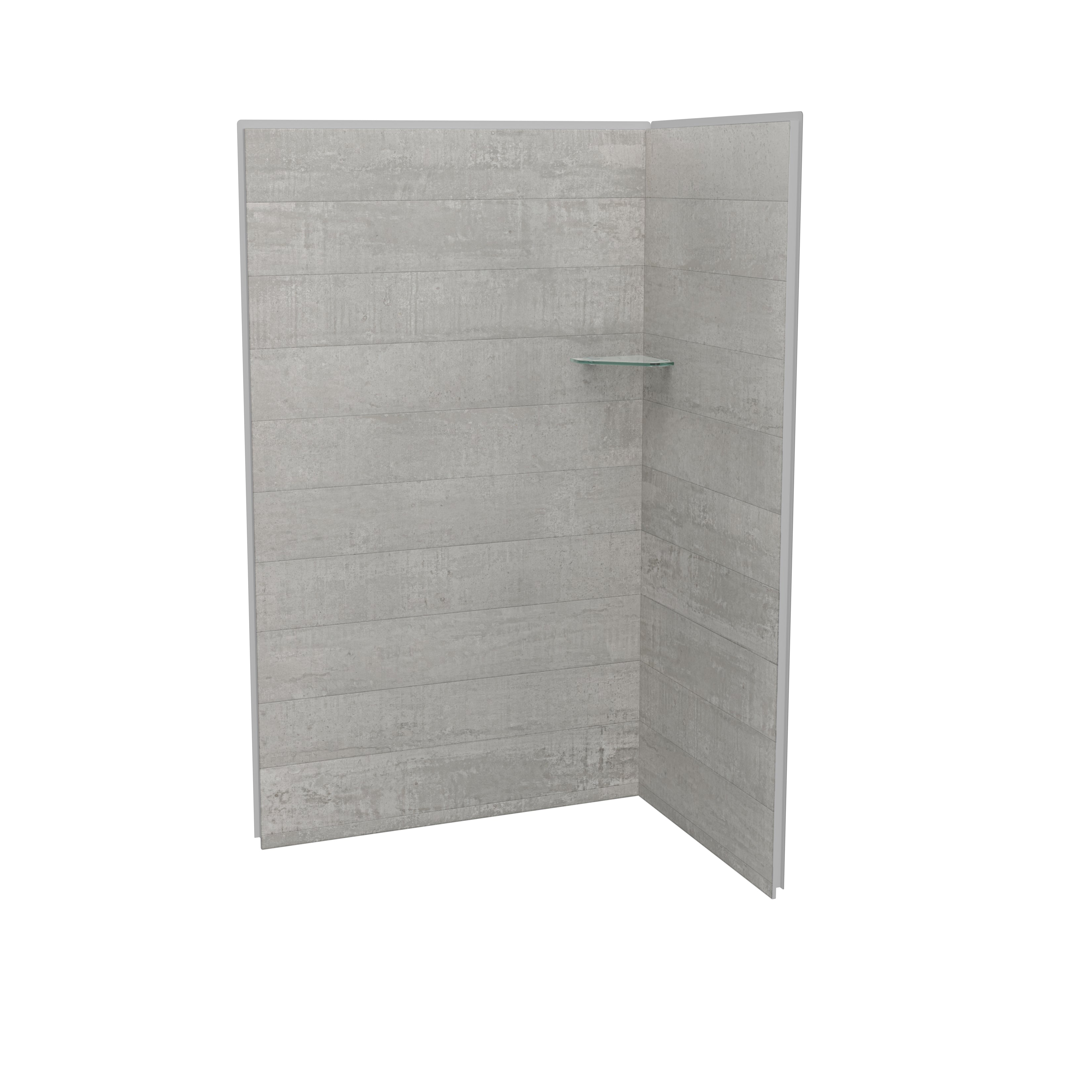 Maax Utile 4832 Composite Direct-to-Stud Two-Piece Corner Shower Wall Kit