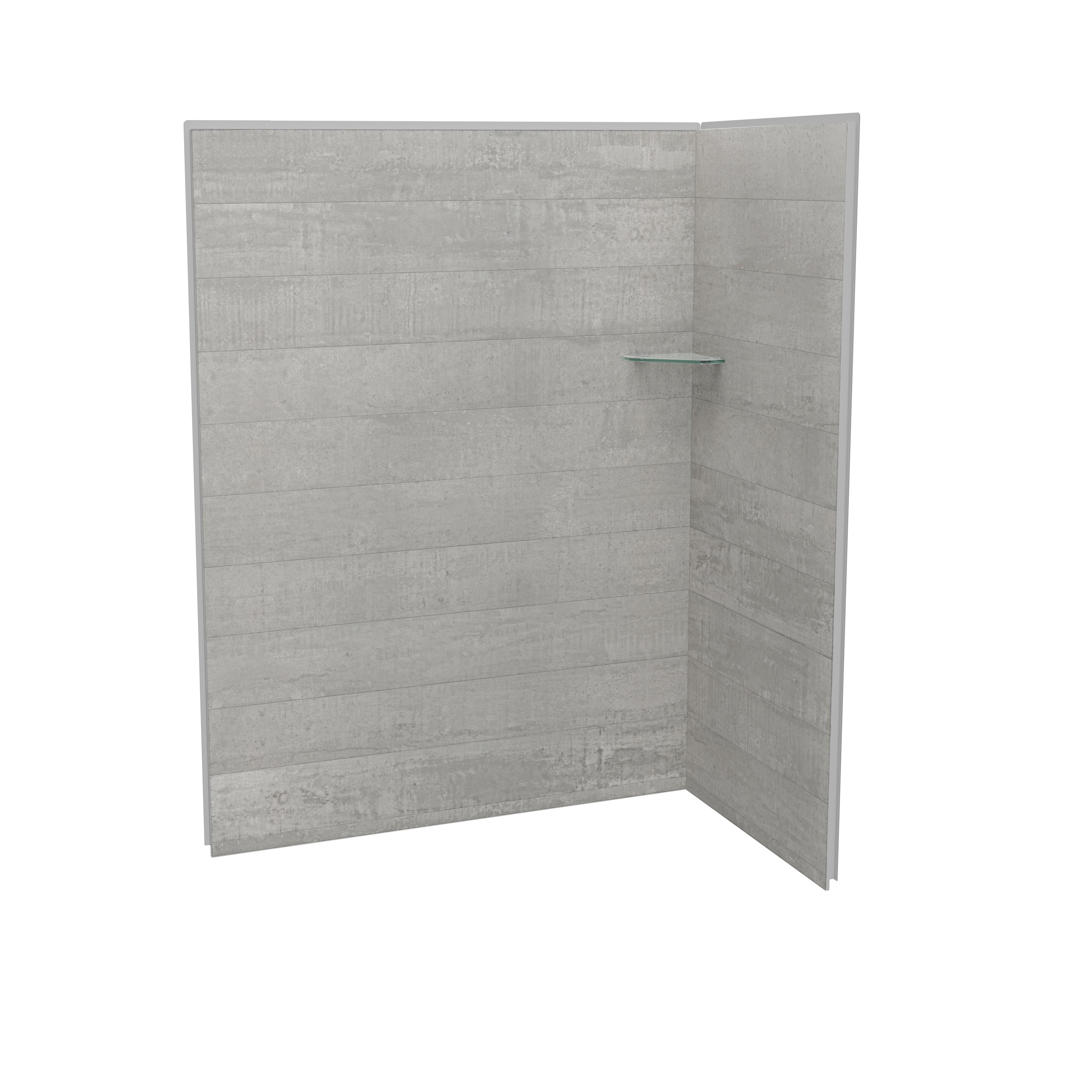 Maax Utile 6032 Composite Direct-to-Stud Two-Piece Corner Shower Wall Kit