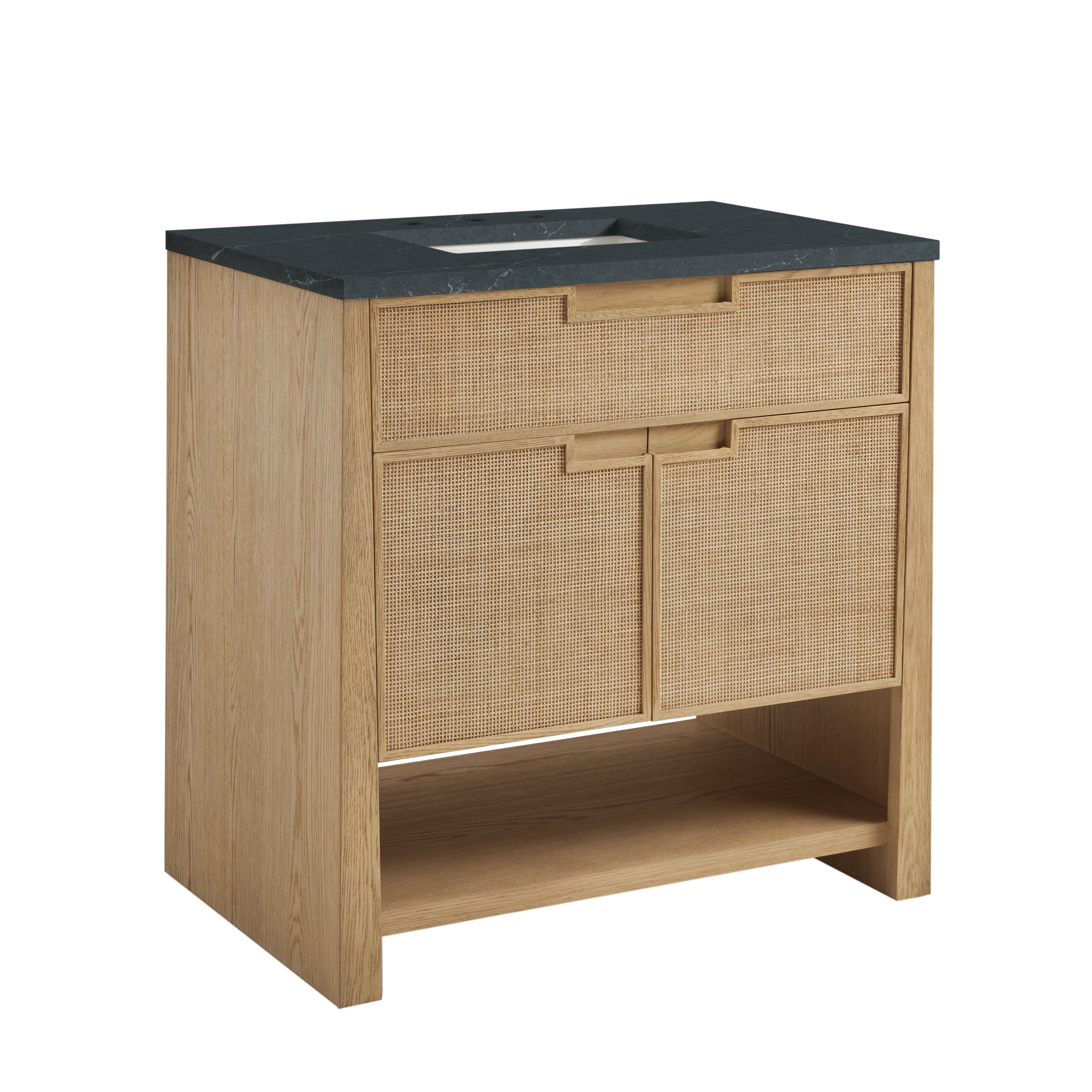 James Martin Solene 36" Single Vanity in Seaside Oak with 3cm Countertop