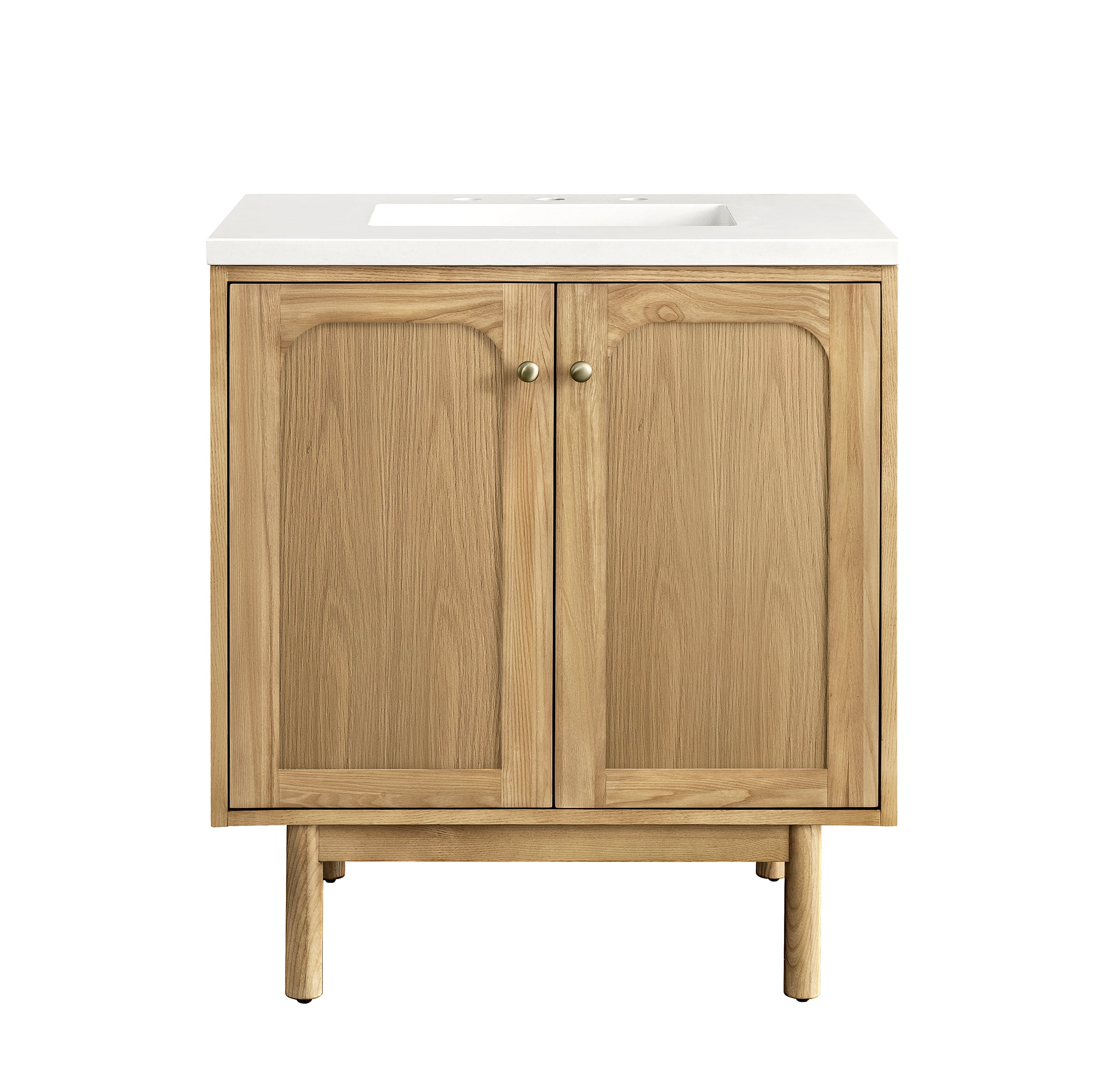 James Martin Laurent 30" Single Vanity in Light Natural Oak with 3cm Countertop