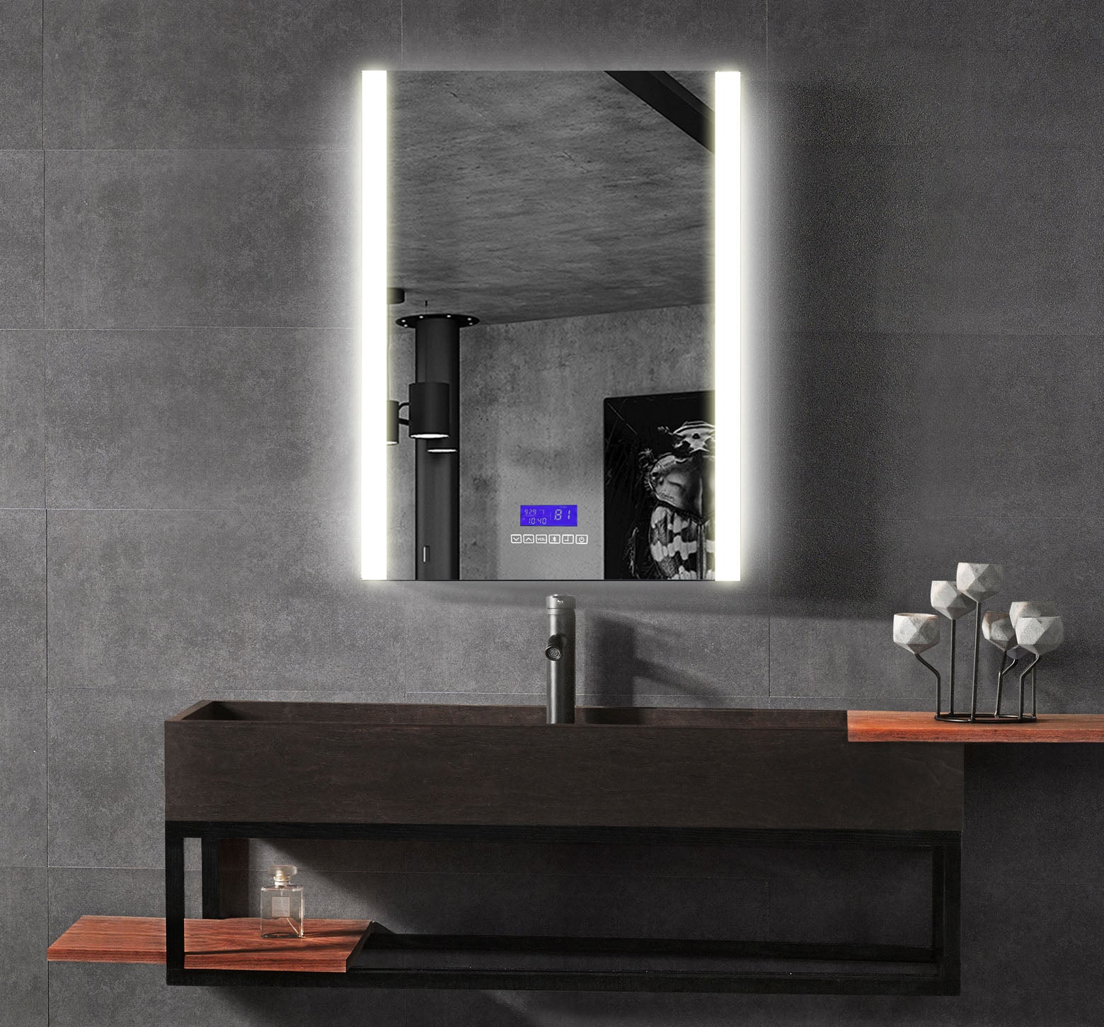 ALFI brand  ABMC2432BT 24" x 32" Single Door LED Light Bluetooth Medicine Cabinet