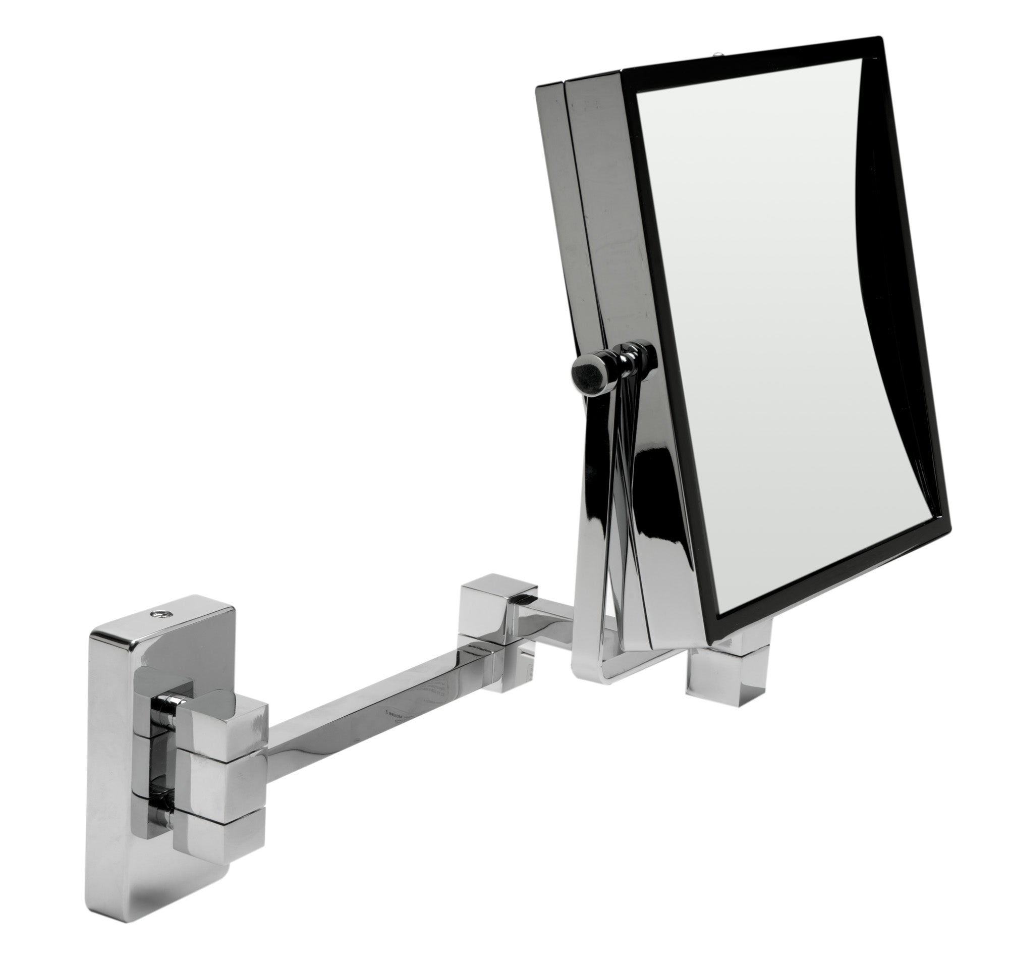 ALFI brand ABM8WS 8"  Square Wall Mounted 5x Magnify Cosmetic Mirror