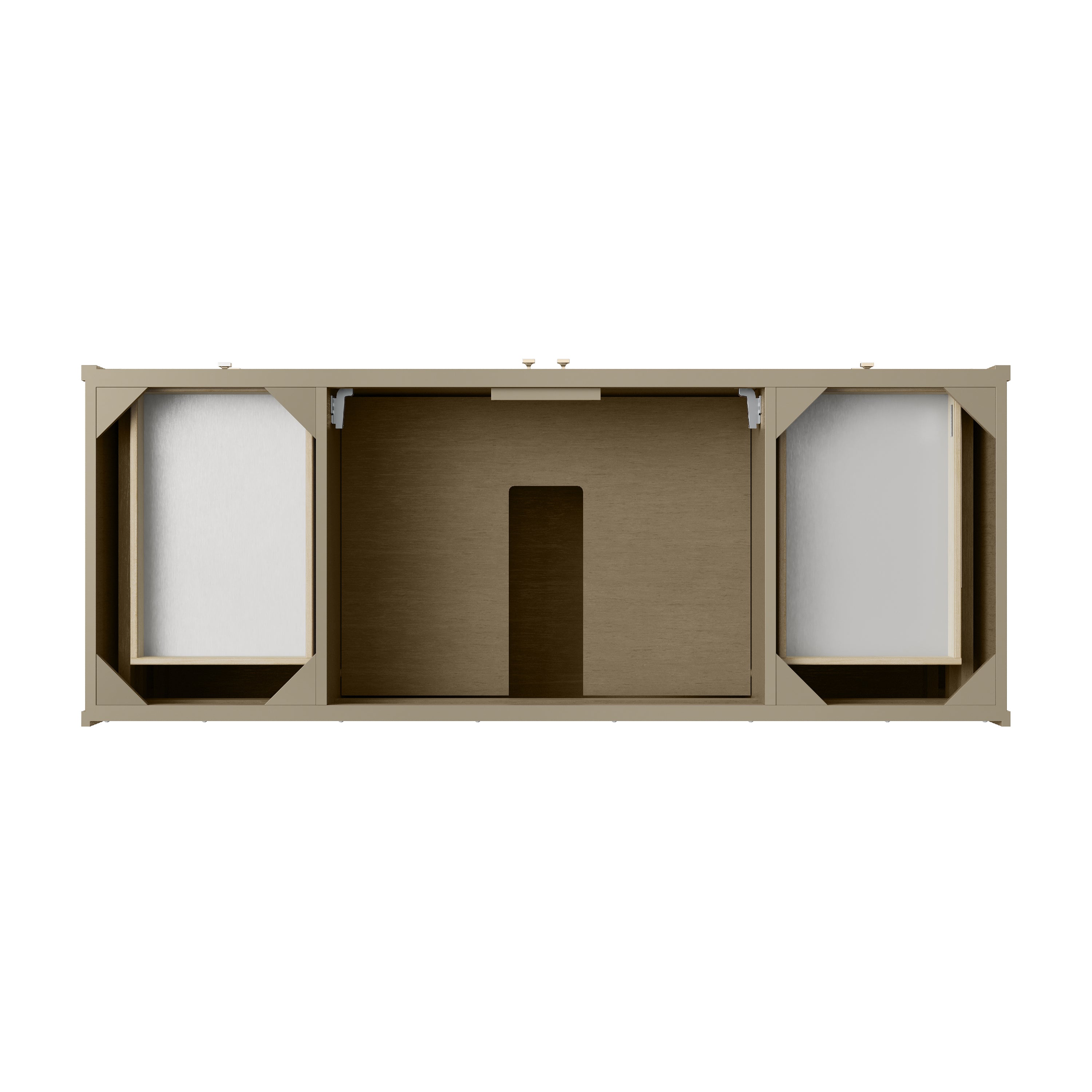 James Martin Chicago 60" Single Vanity in Walnut Whisper with 3cm Countertop