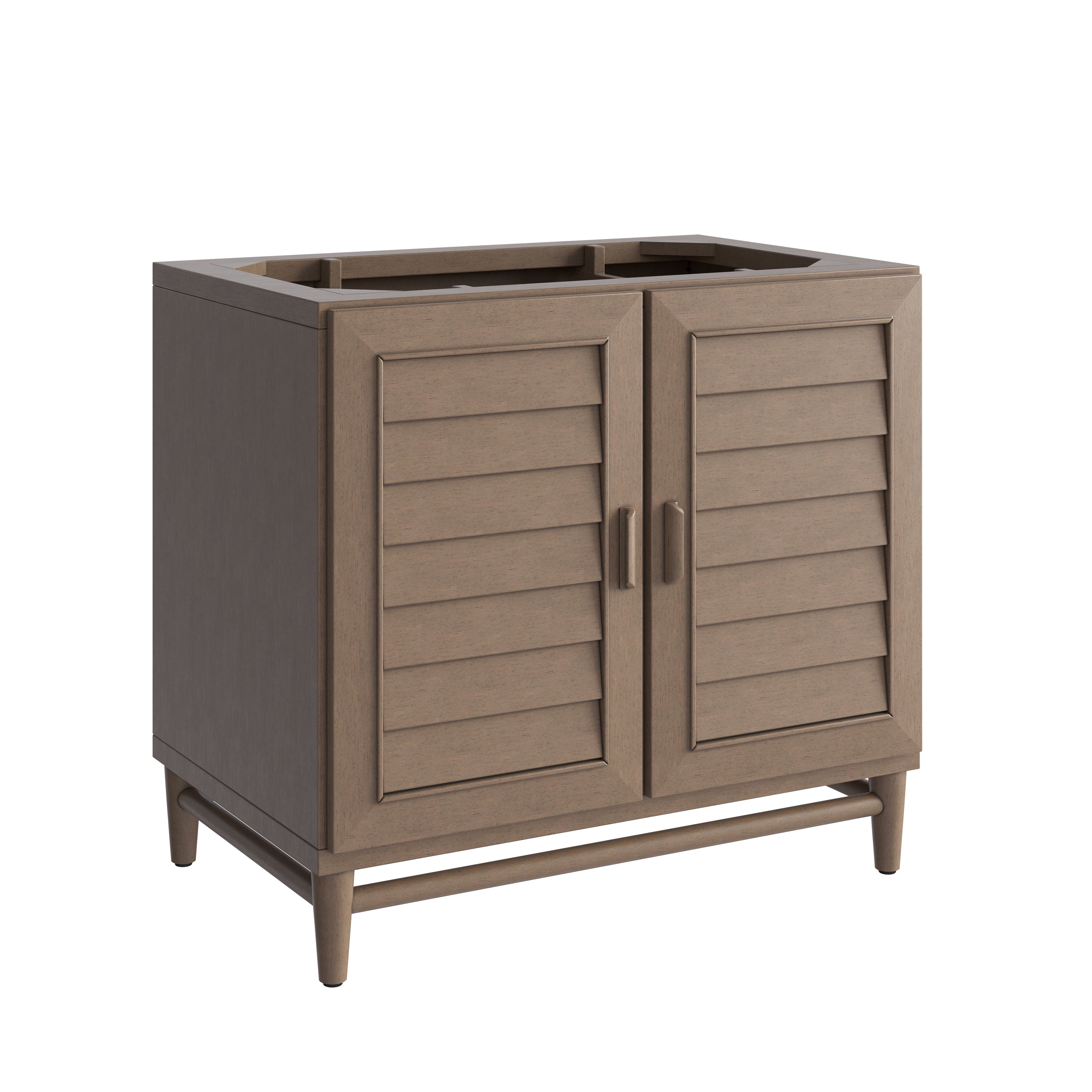 James Martin Portland 36" Single Vanity in Whitewashed Walnut with 3cm Countertop