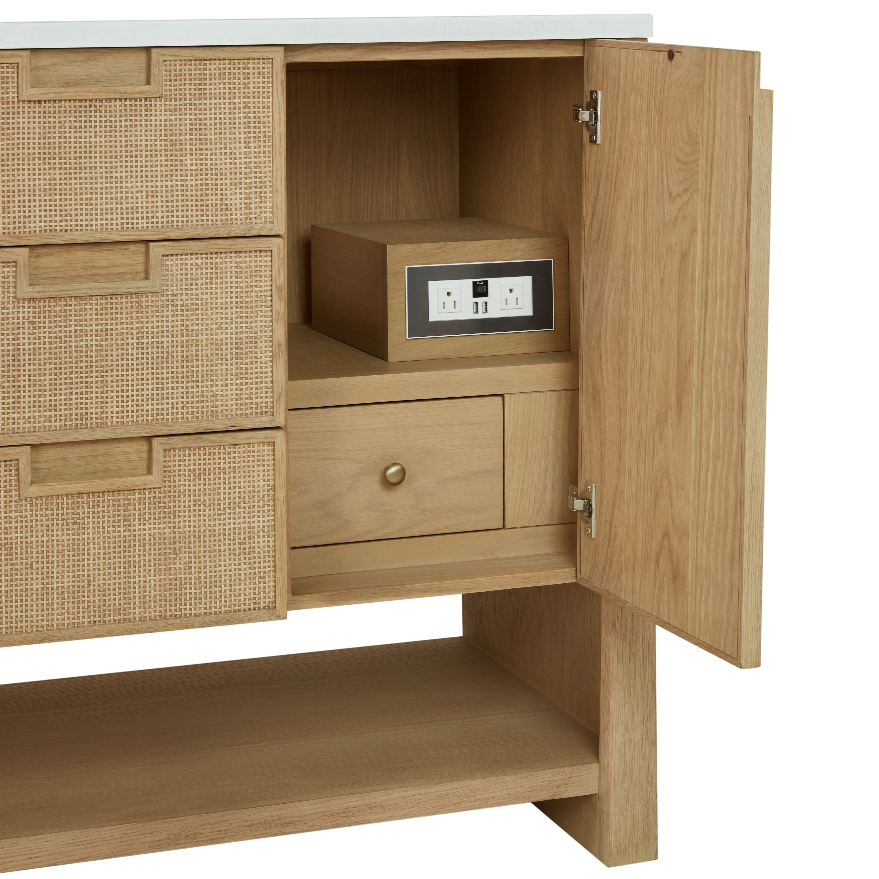 James Martin Solene 48" Single Vanity in Seaside Oak with 3cm Countertop