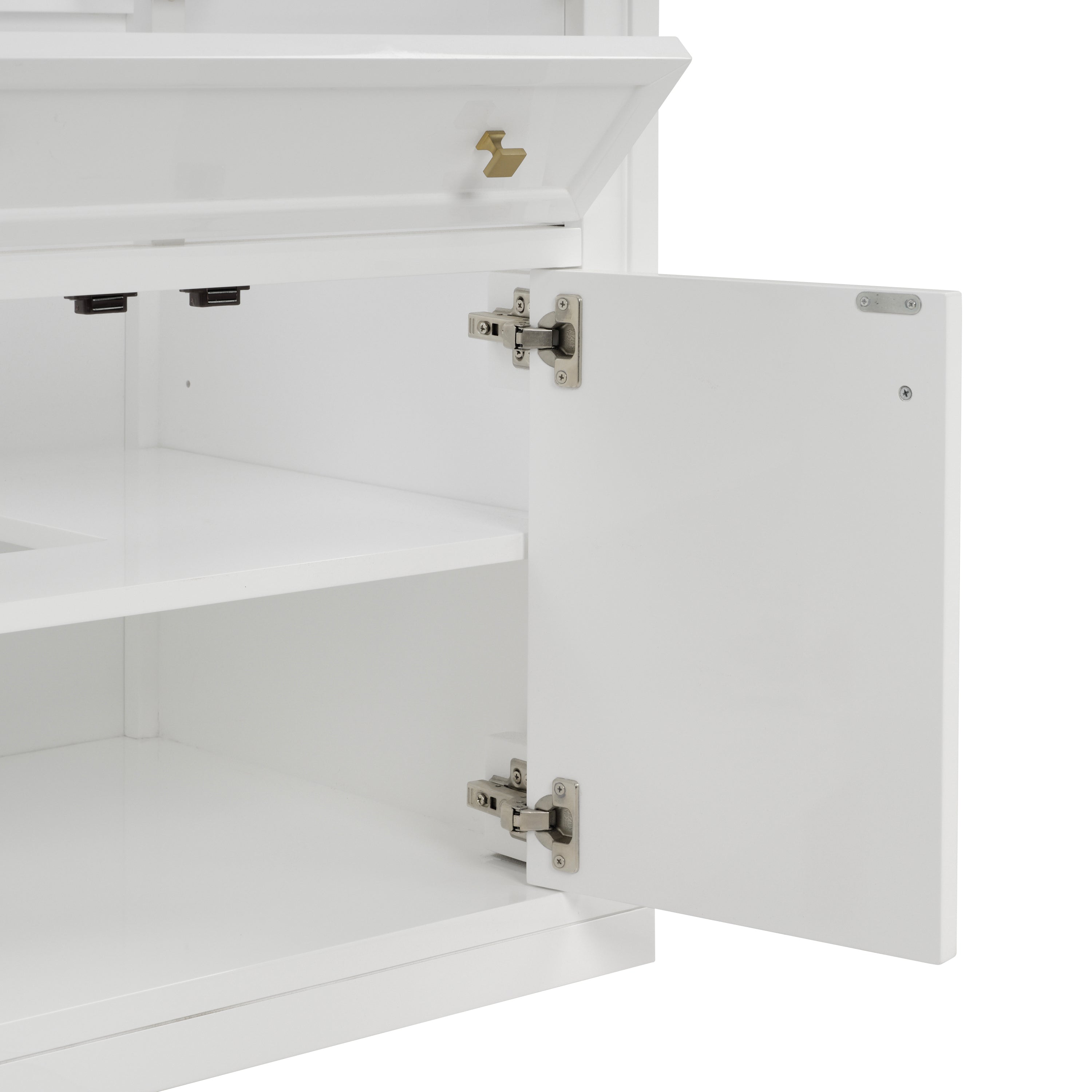 James Martin Chicago 30" Single Vanity in Glossy White with 3cm Countertop